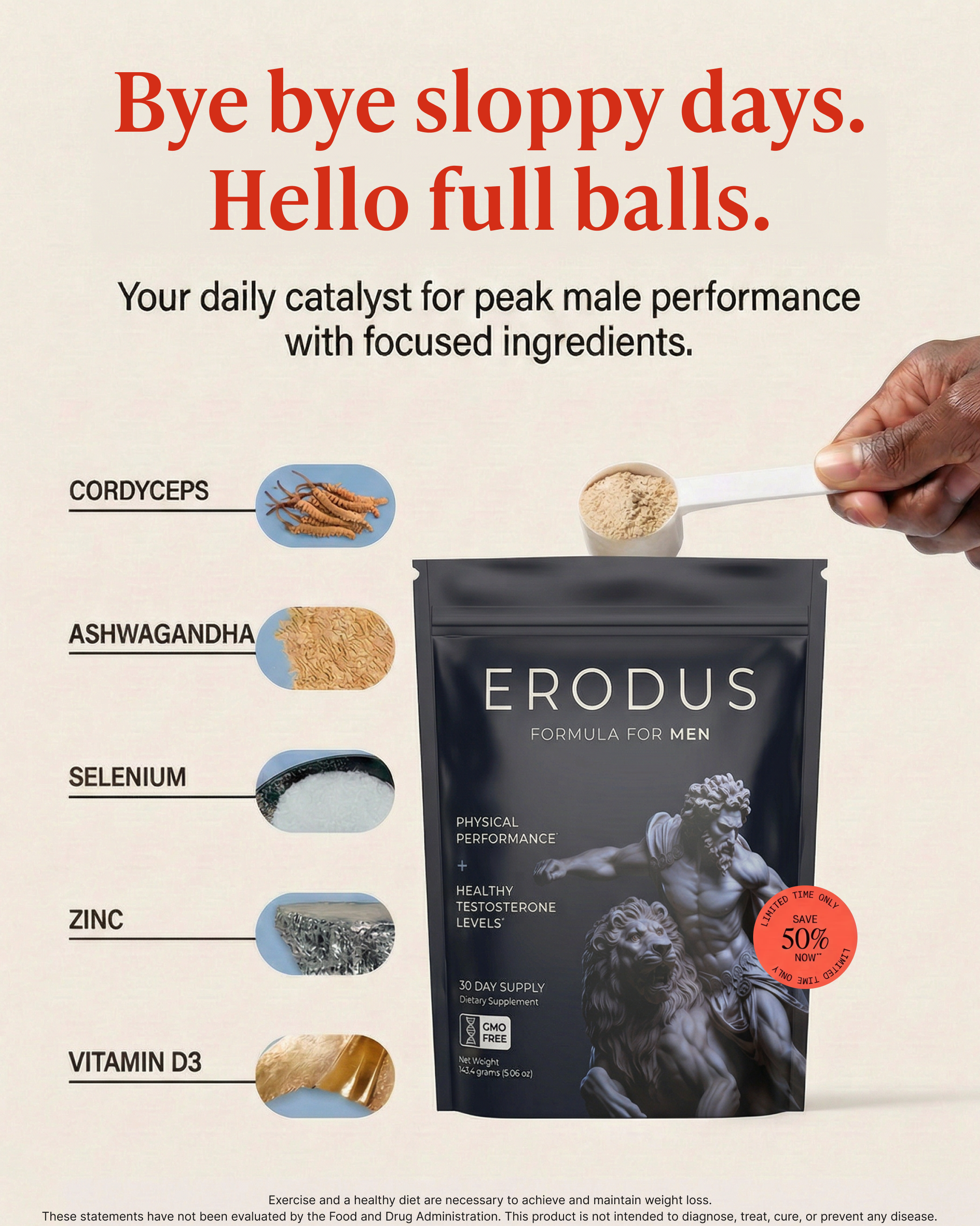 Erodus Formula For Men Facebook ad