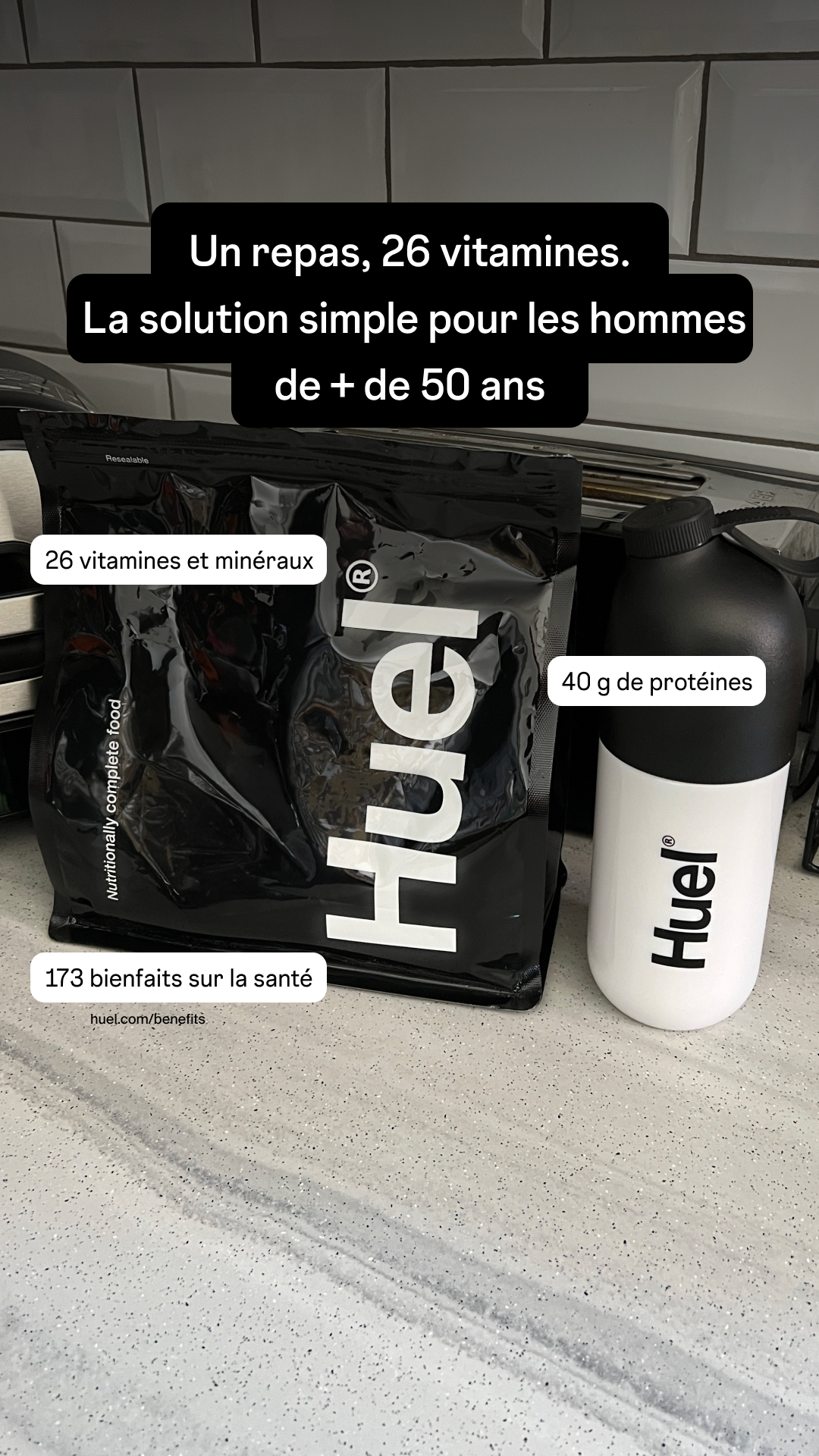 Huel Facebook ad