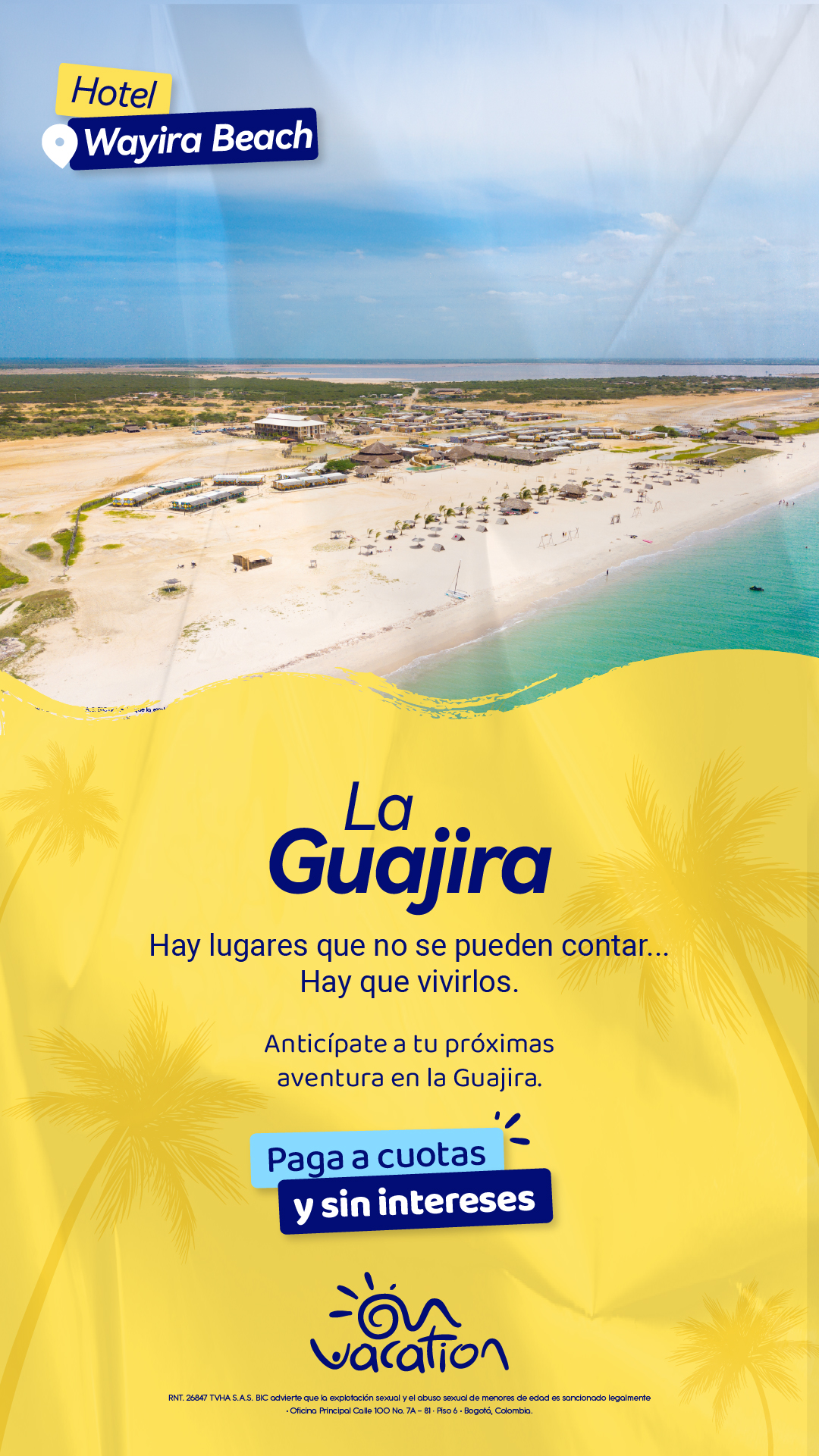 On Vacation Facebook ad: ¡Cotiza Ya!