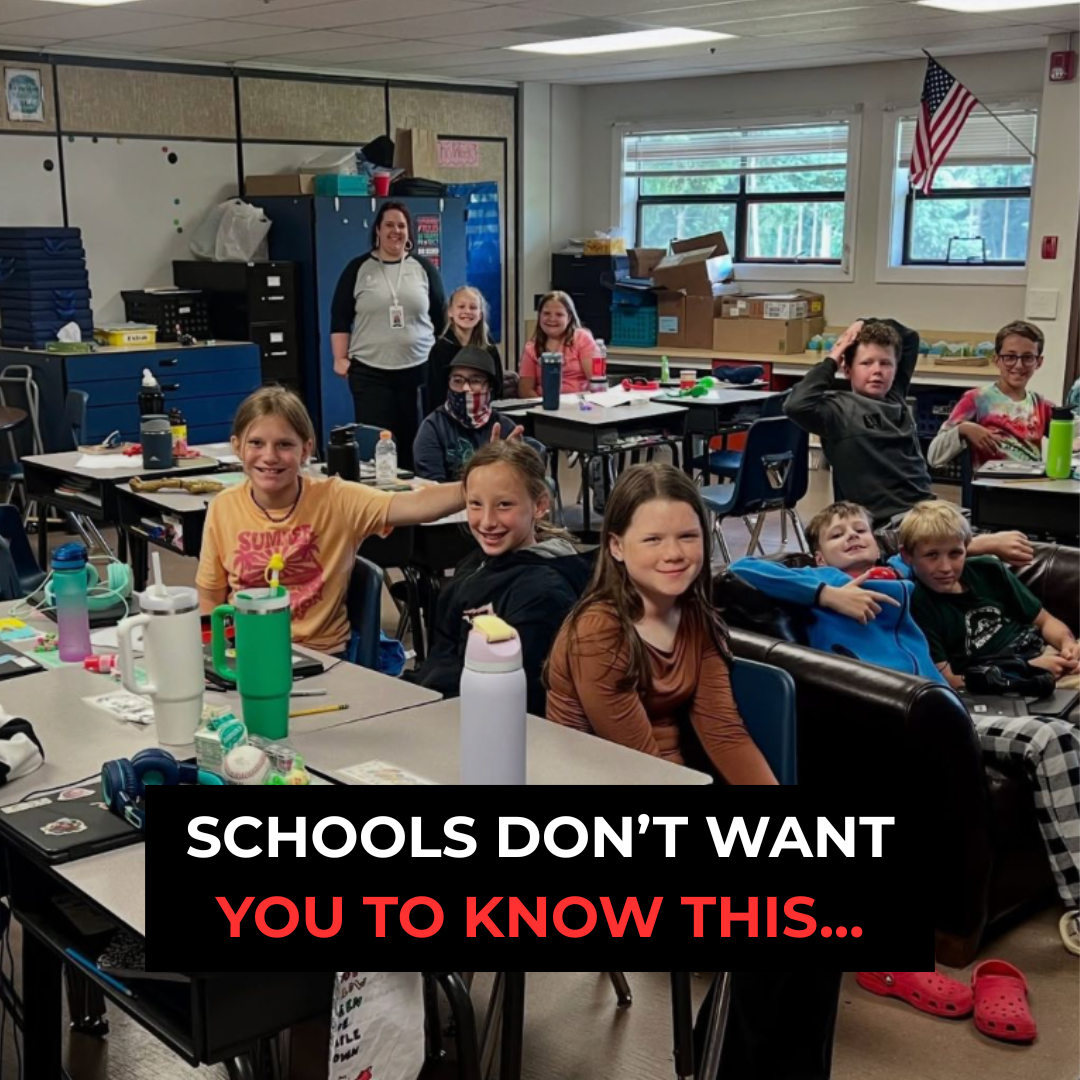 Ashley Carter Facebook ad: A kid would hold in their wee for hours in class.
