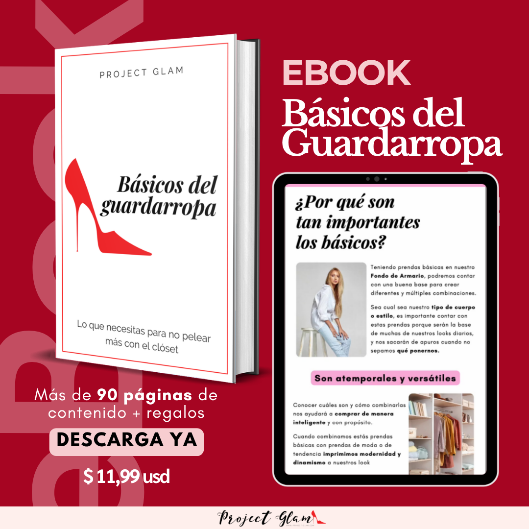 Project Glam Facebook ad: eBook: Básicos del guardarropa