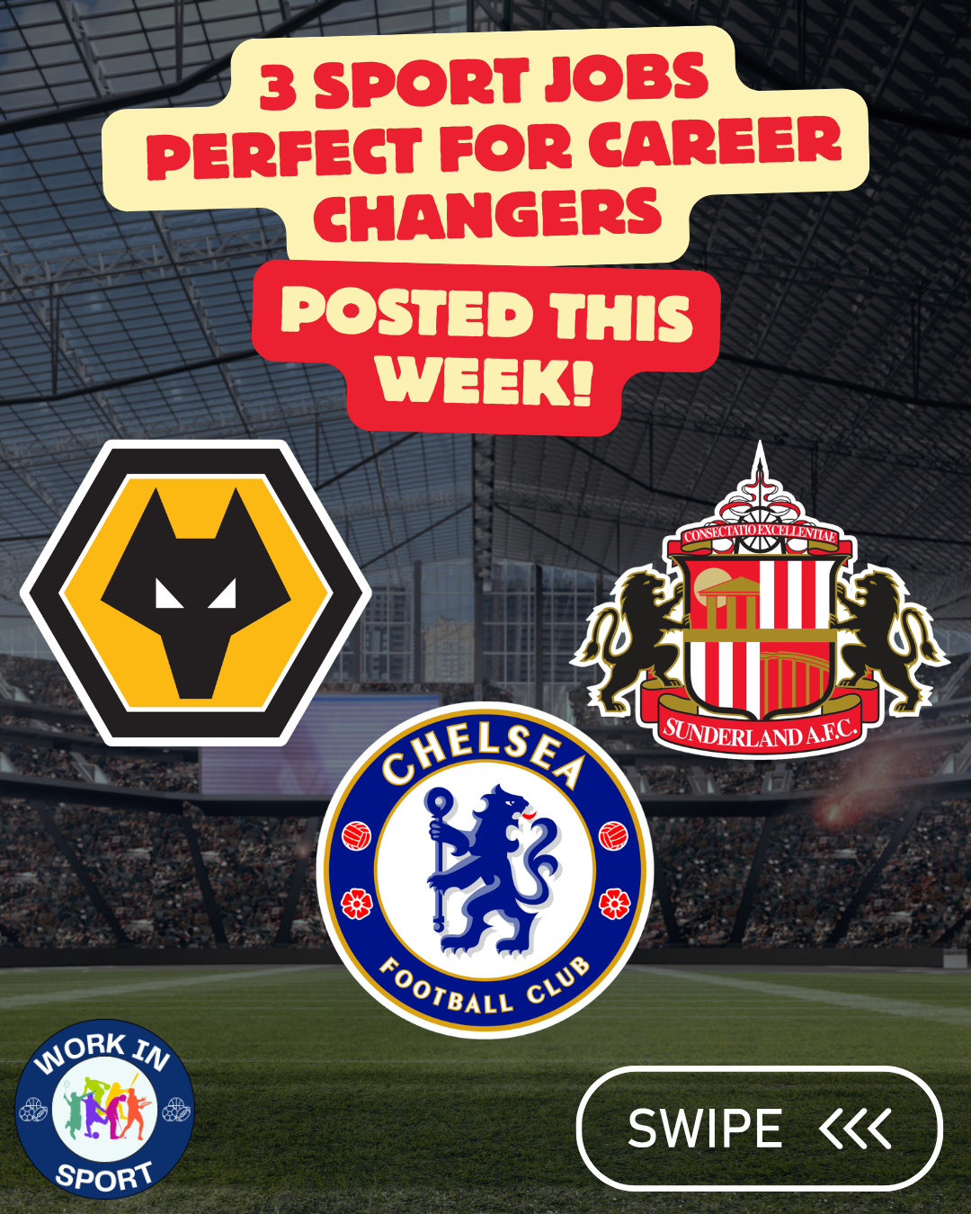 Work In Football Facebook ad: Want to work in sport?