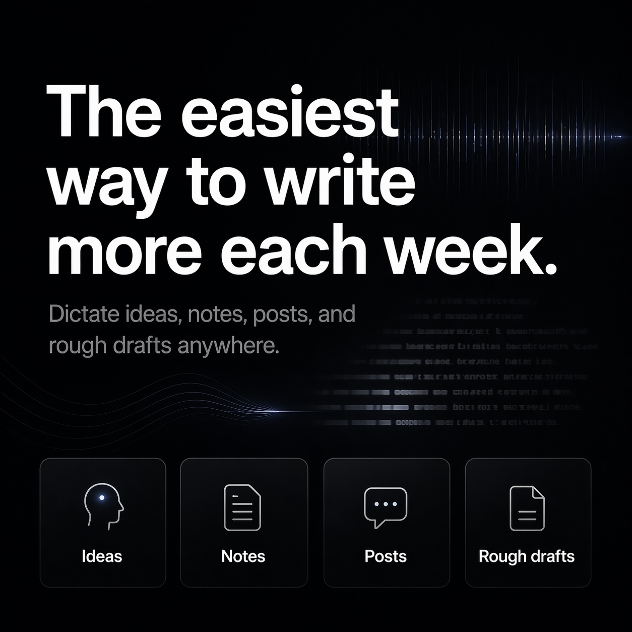 superwhisper Facebook ad: Just speak. Write faster