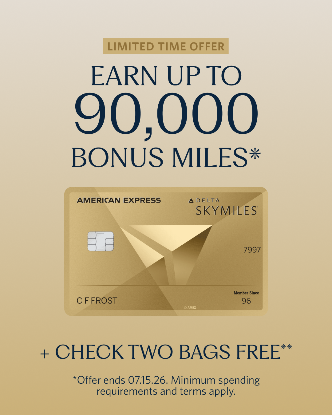 Delta Air Lines Facebook ad