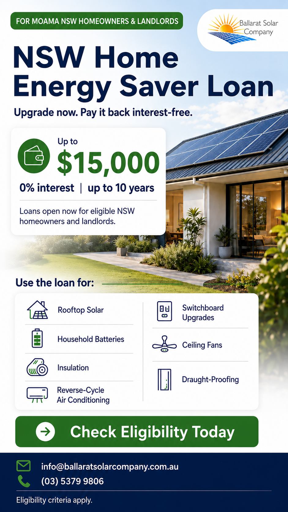 Ballarat Solar Company Facebook ad