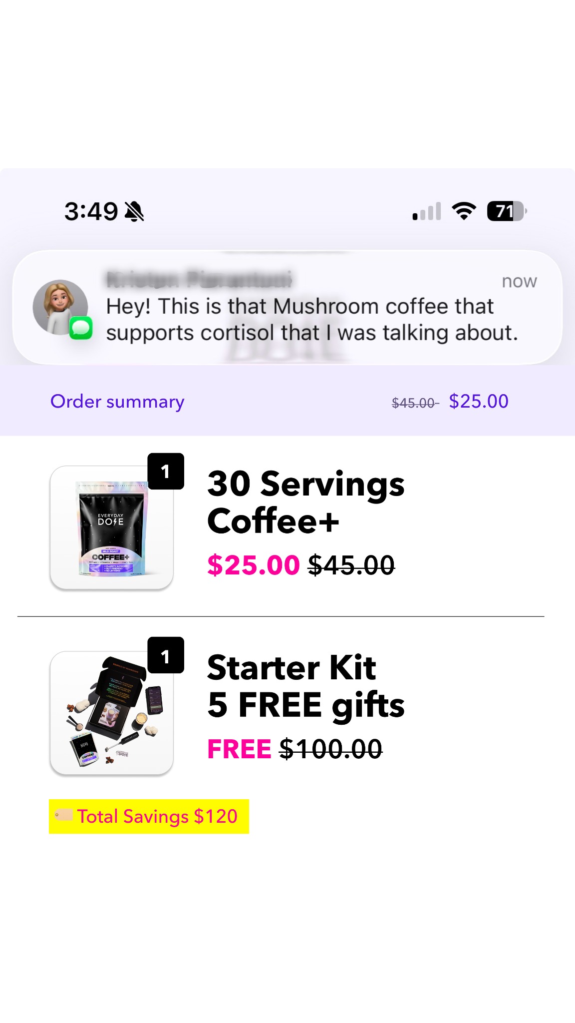 Everyday Dose Facebook ad