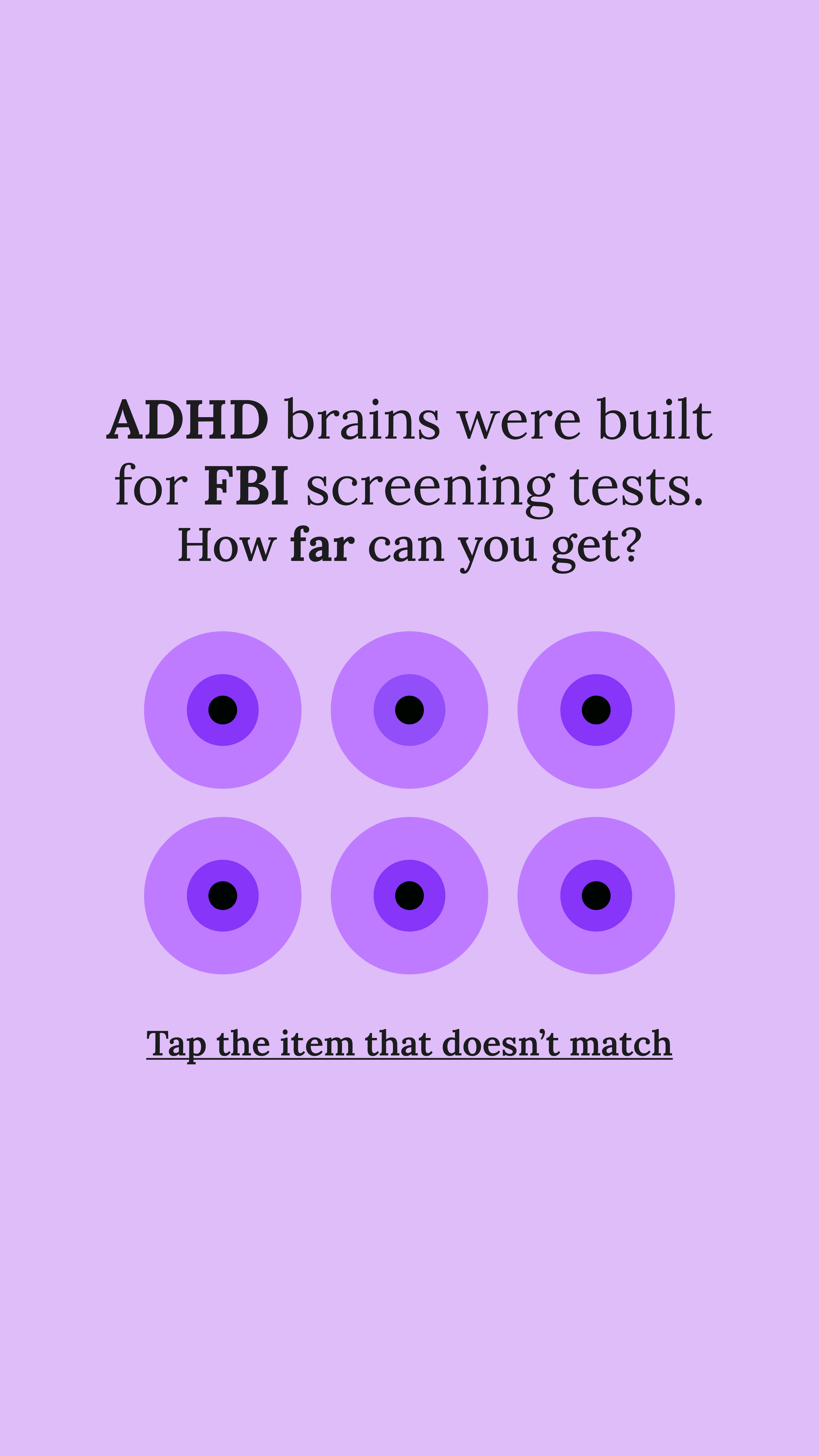 Brain Health Check Facebook ad