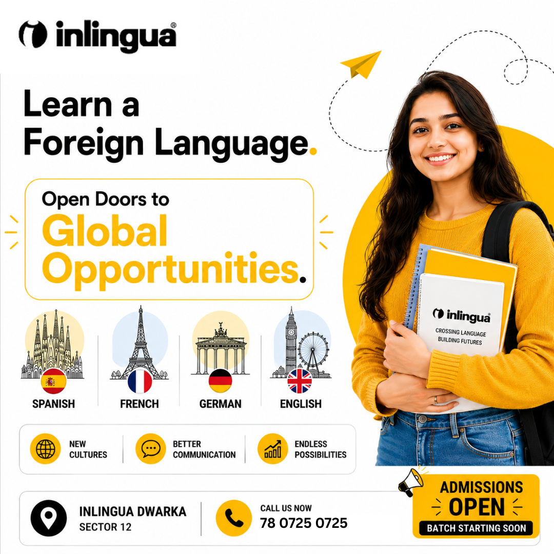 Inlingua Dwarka - Professional Language Learning Institute Facebook ad