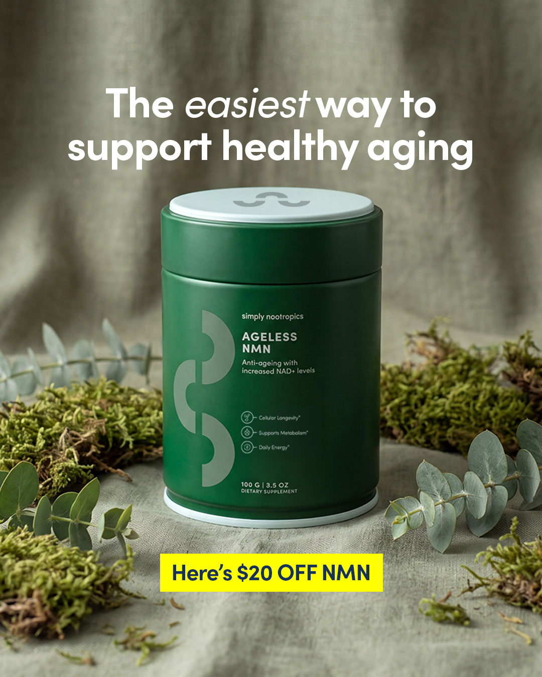 Simply Nootropics Facebook ad