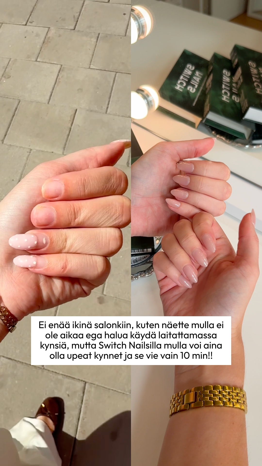 Switch Nails Facebook ad: Vinkkejä kauniisiin kynsiin