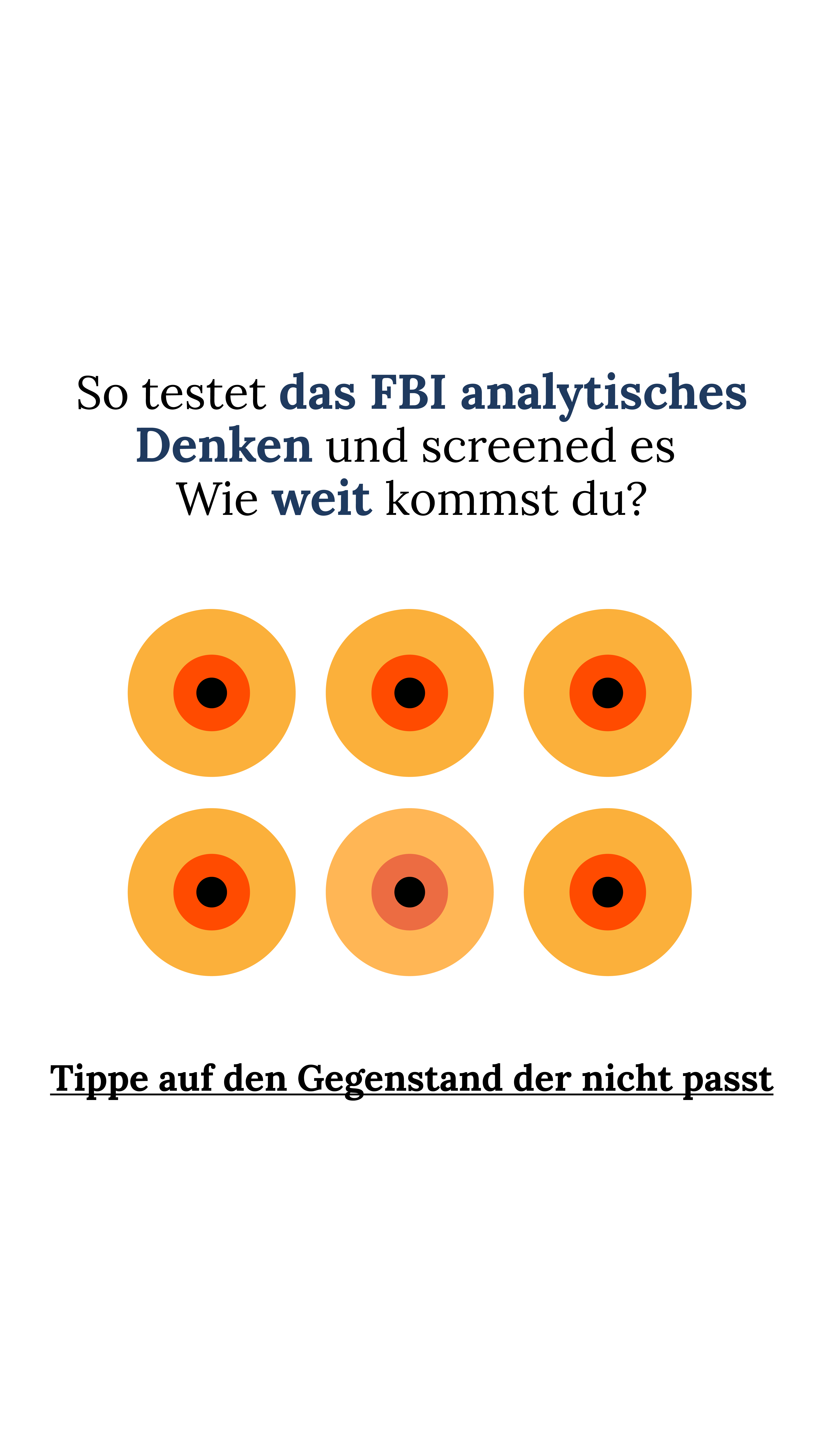 International IQ test Facebook ad