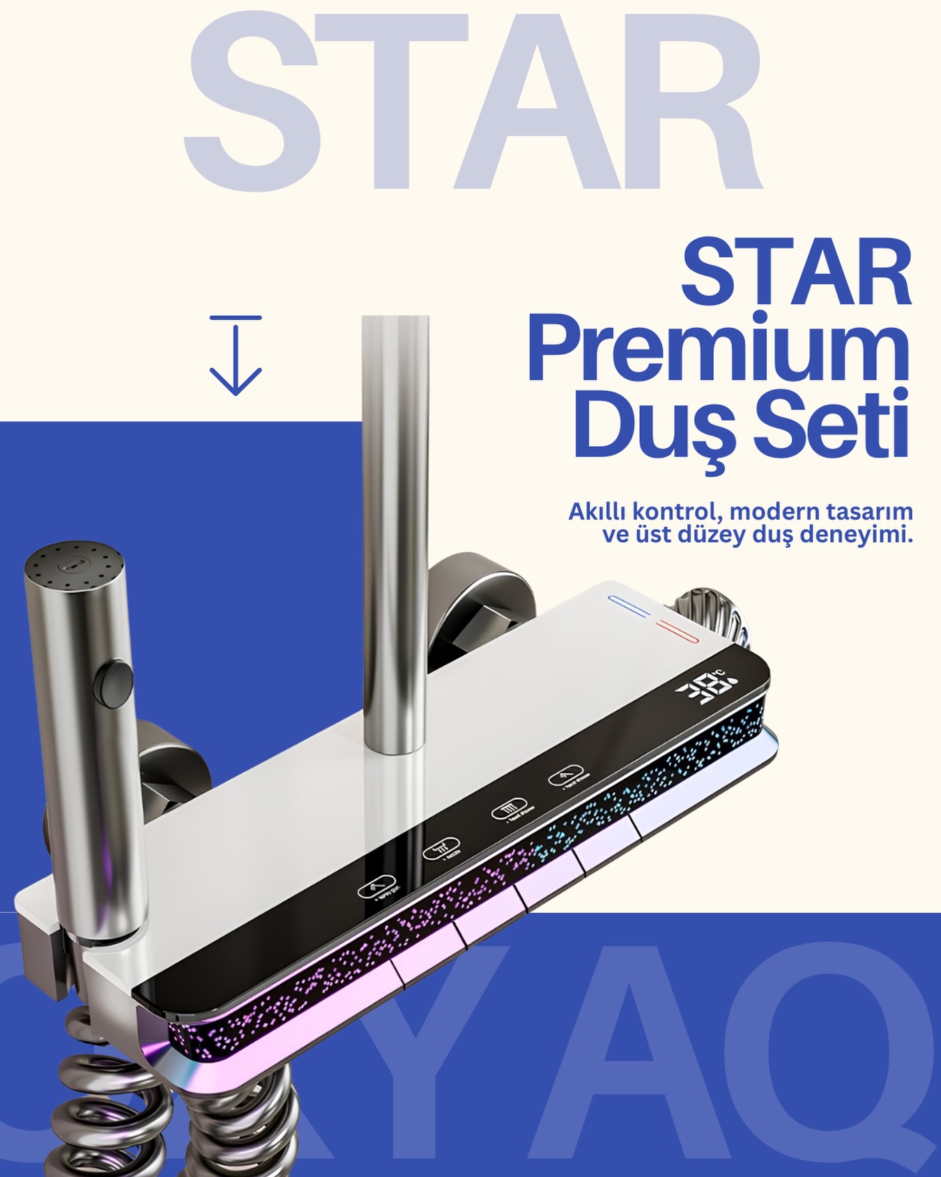 Oksijen su arıtma Facebook ad: Star-Dijital LED Göstergeli Piyano Tuşlu Termostatik Banyo…