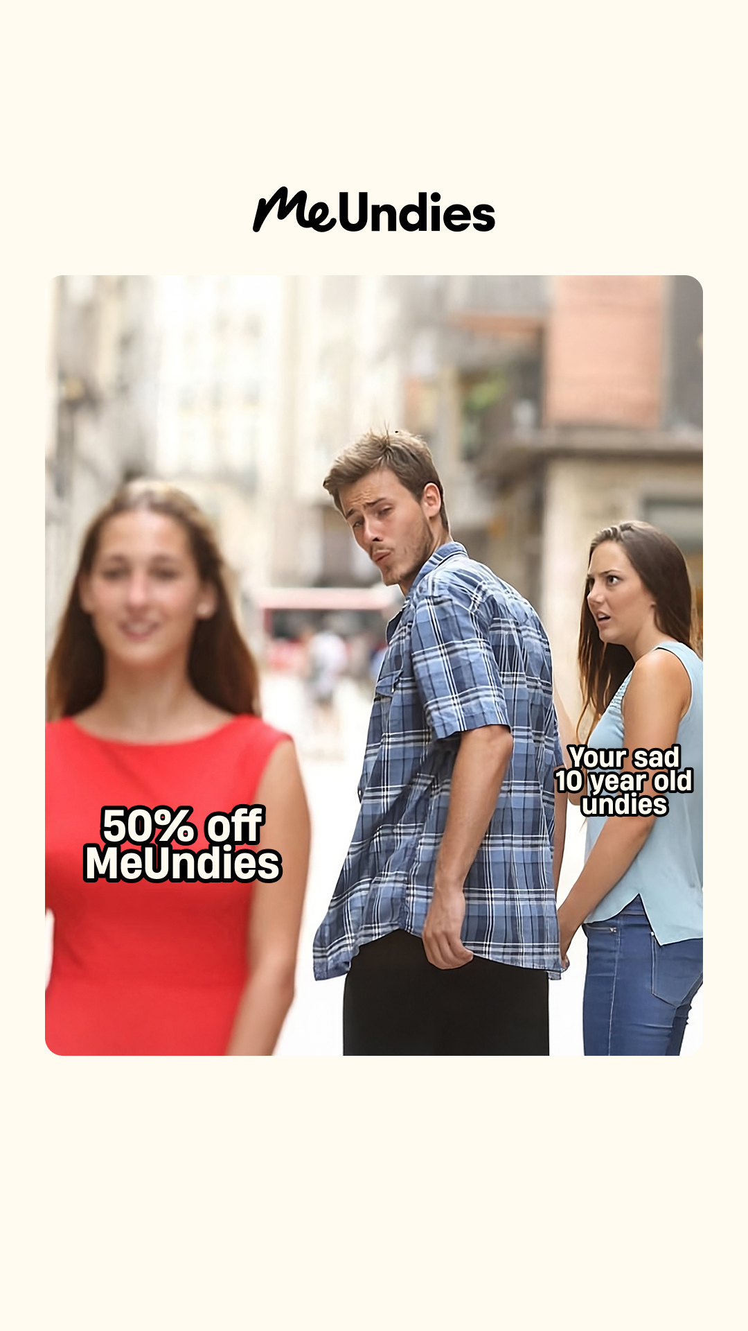 MeUndies Facebook ad