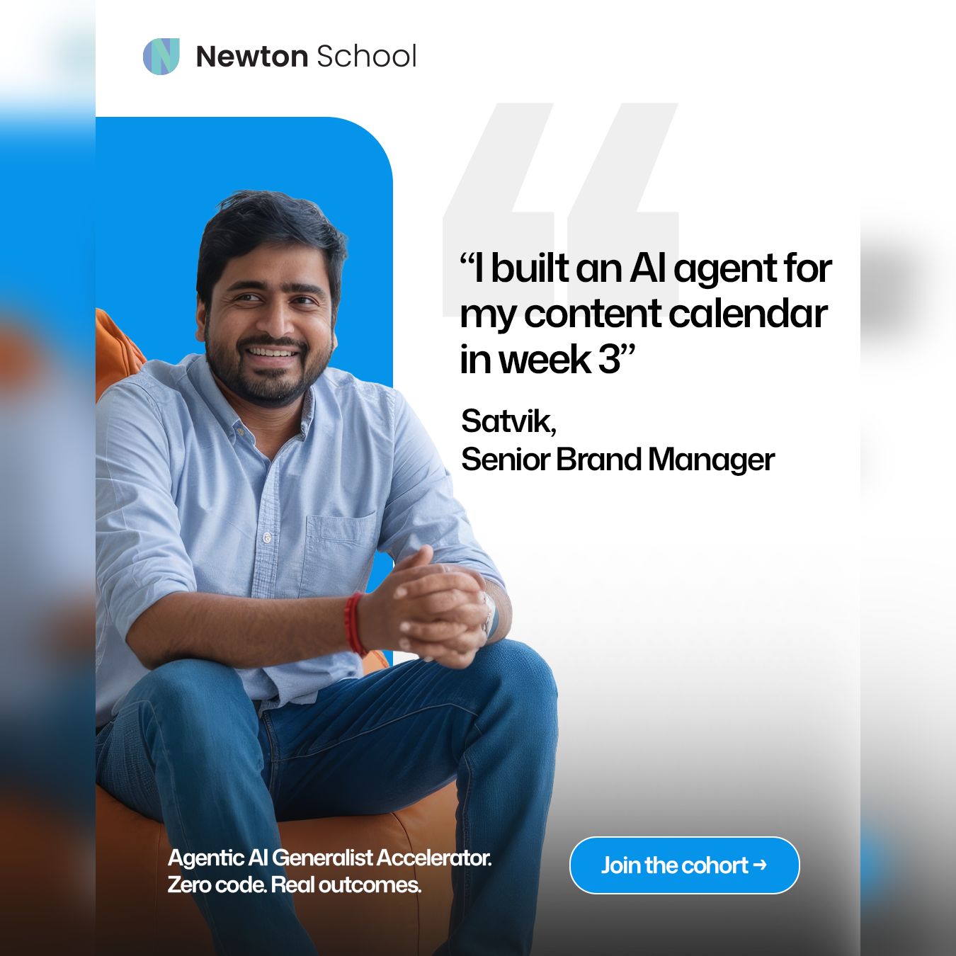 Newton School Facebook ad