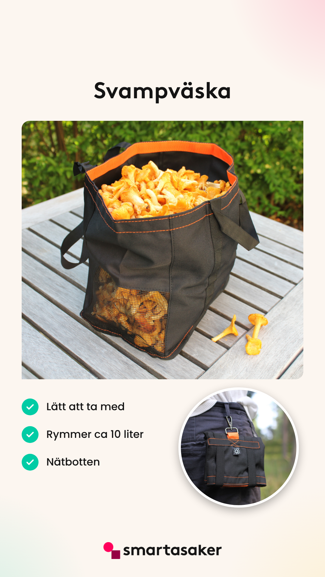 SmartaSaker Facebook ad: Byggd för en heldagstur