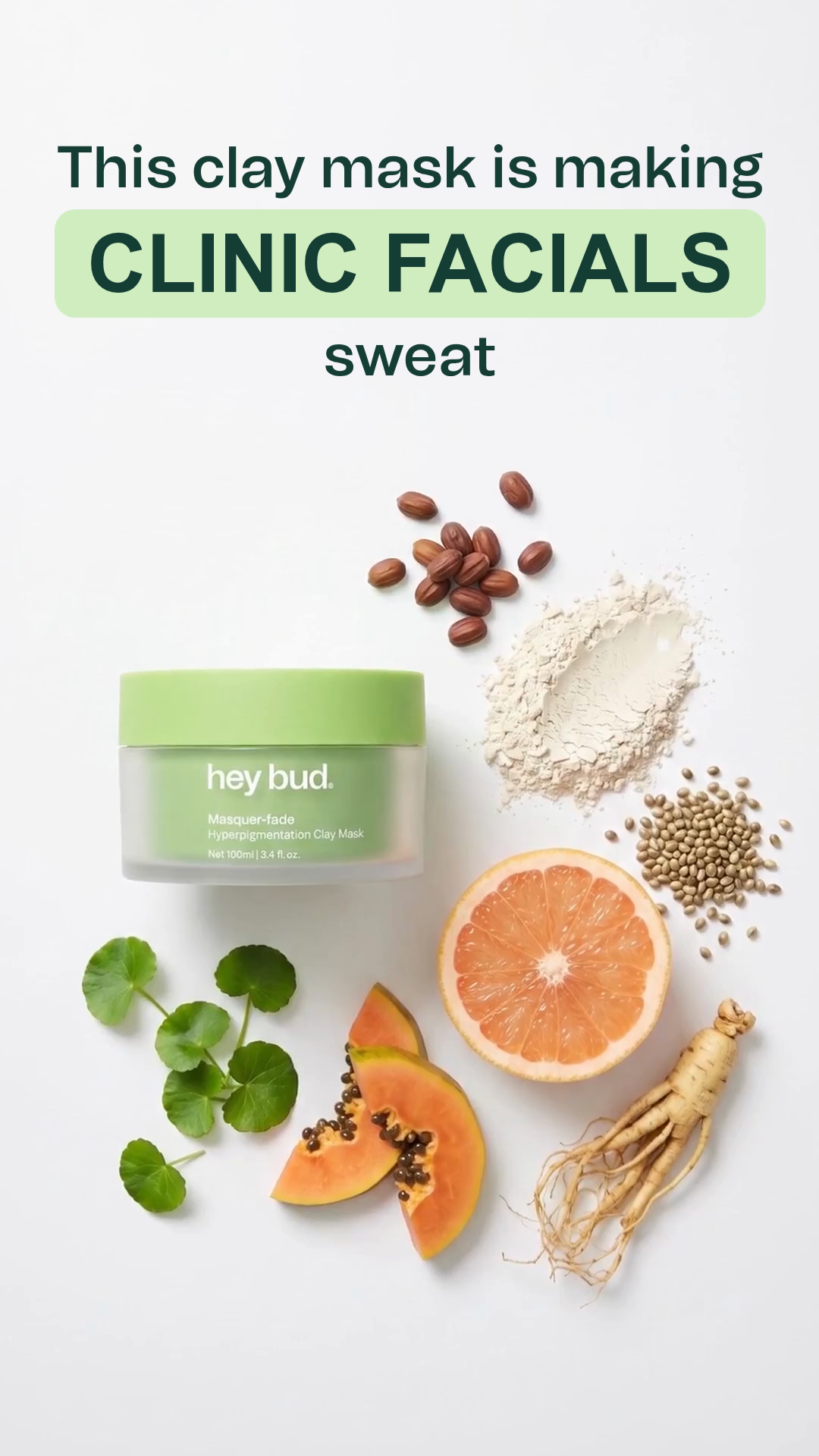 Hey Bud Skincare Facebook ad
