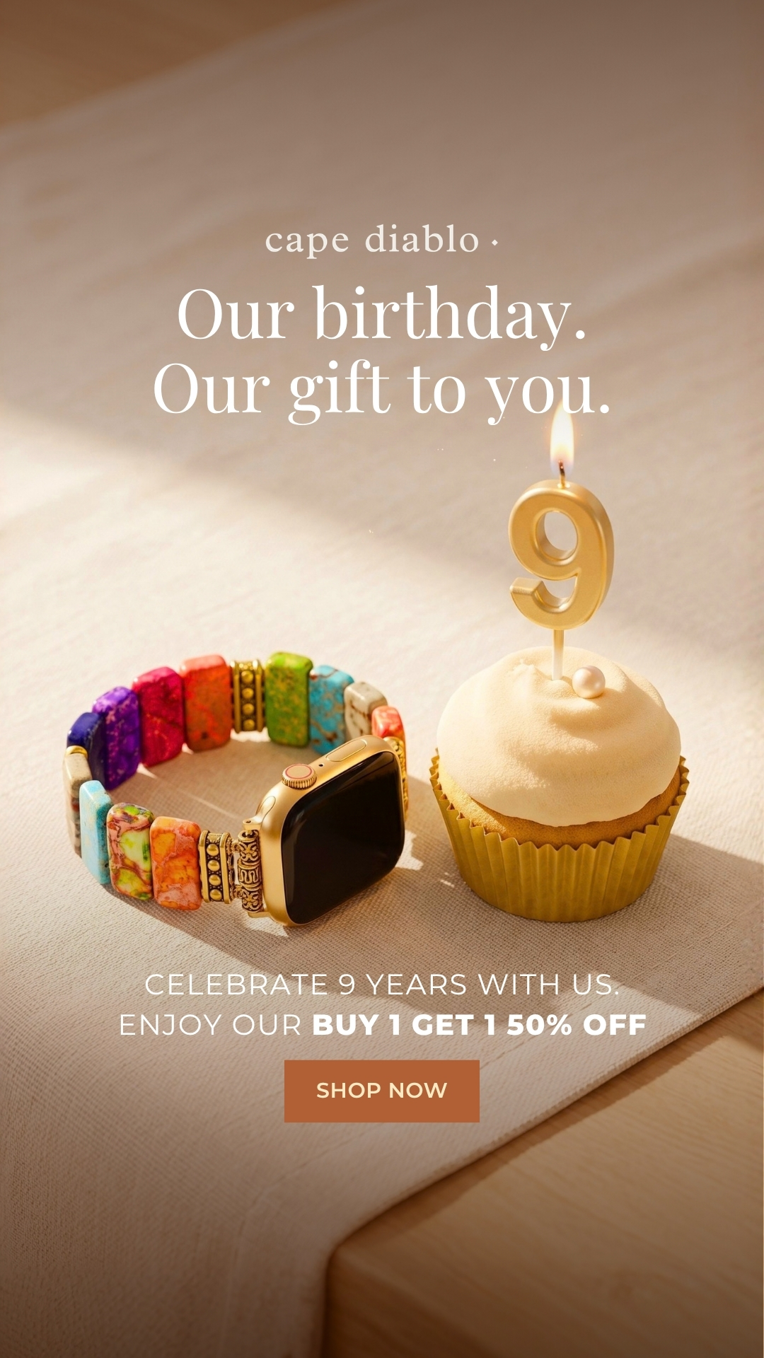 Cape Diablo Facebook ad: BUY 1, GET THE 2ND 50% OFF