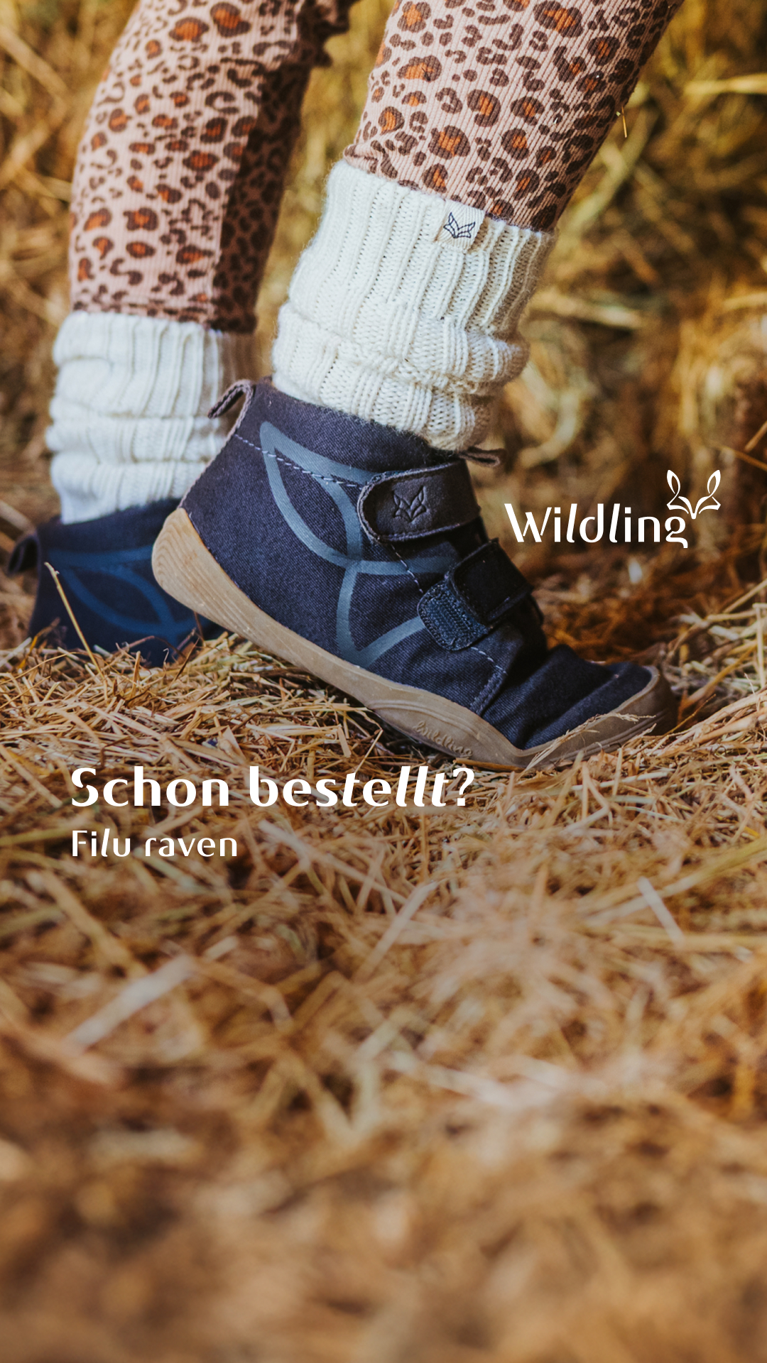 Wildling Shoes Facebook ad: Kinderleichter Einstieg im Herbst