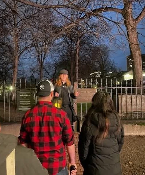 Haunted Boston Ghost Tours Facebook ad: Come on a walking tour that takes you…