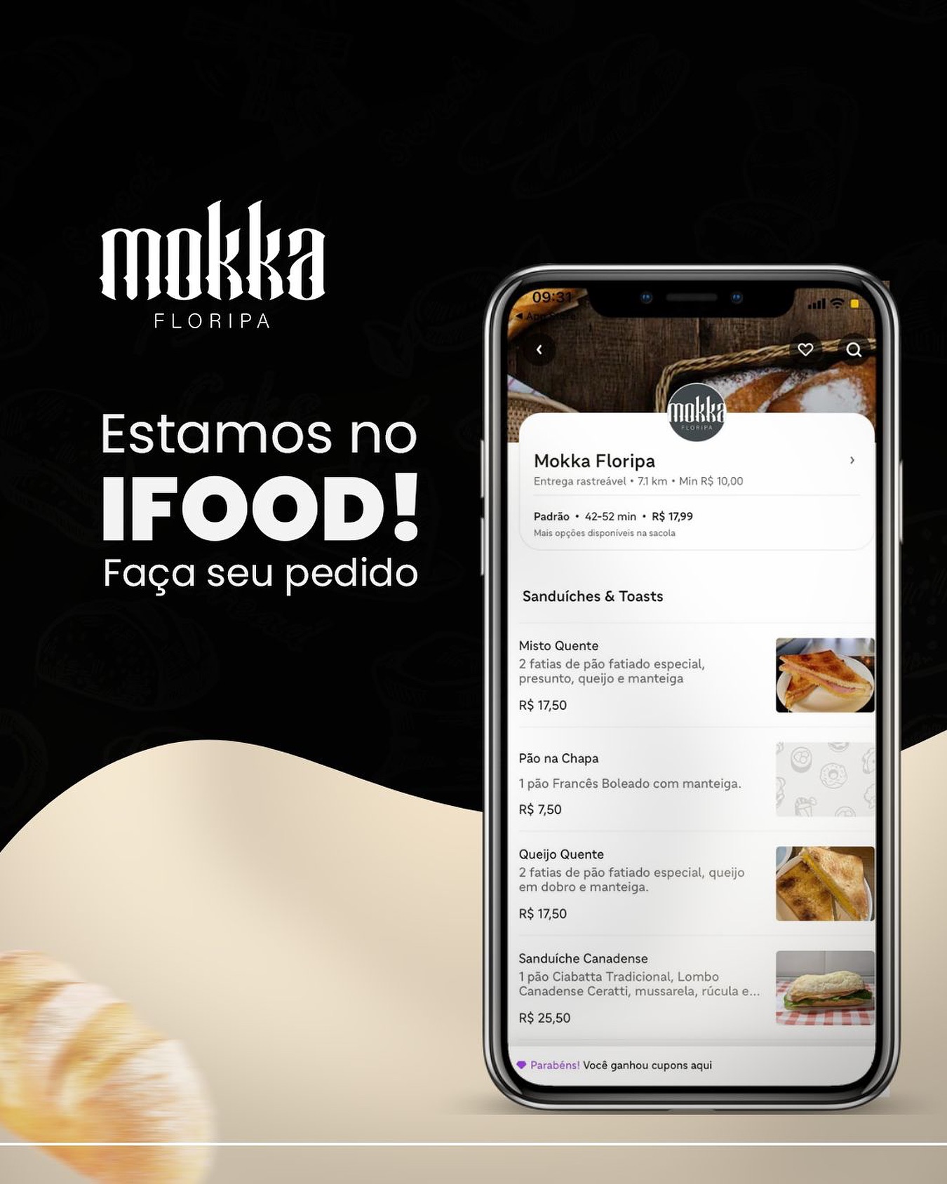 Mokka Floripa Facebook ad: Mokka Floripa | FLORIANOPOLIS | iFood