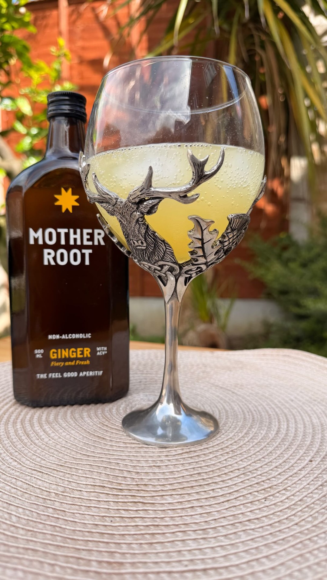 Kristina Tonev Art Facebook ad: 0.1%ABV Non Alcoholic aperitif by @motherroot