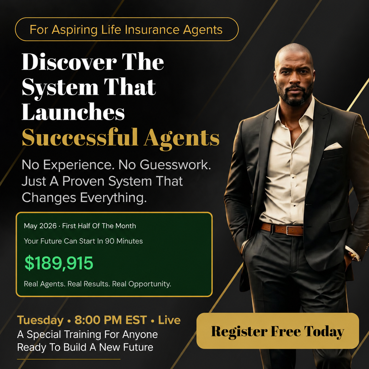 The Legacy Link Facebook ad: Build Toward A $15K+/Month Insurance Business