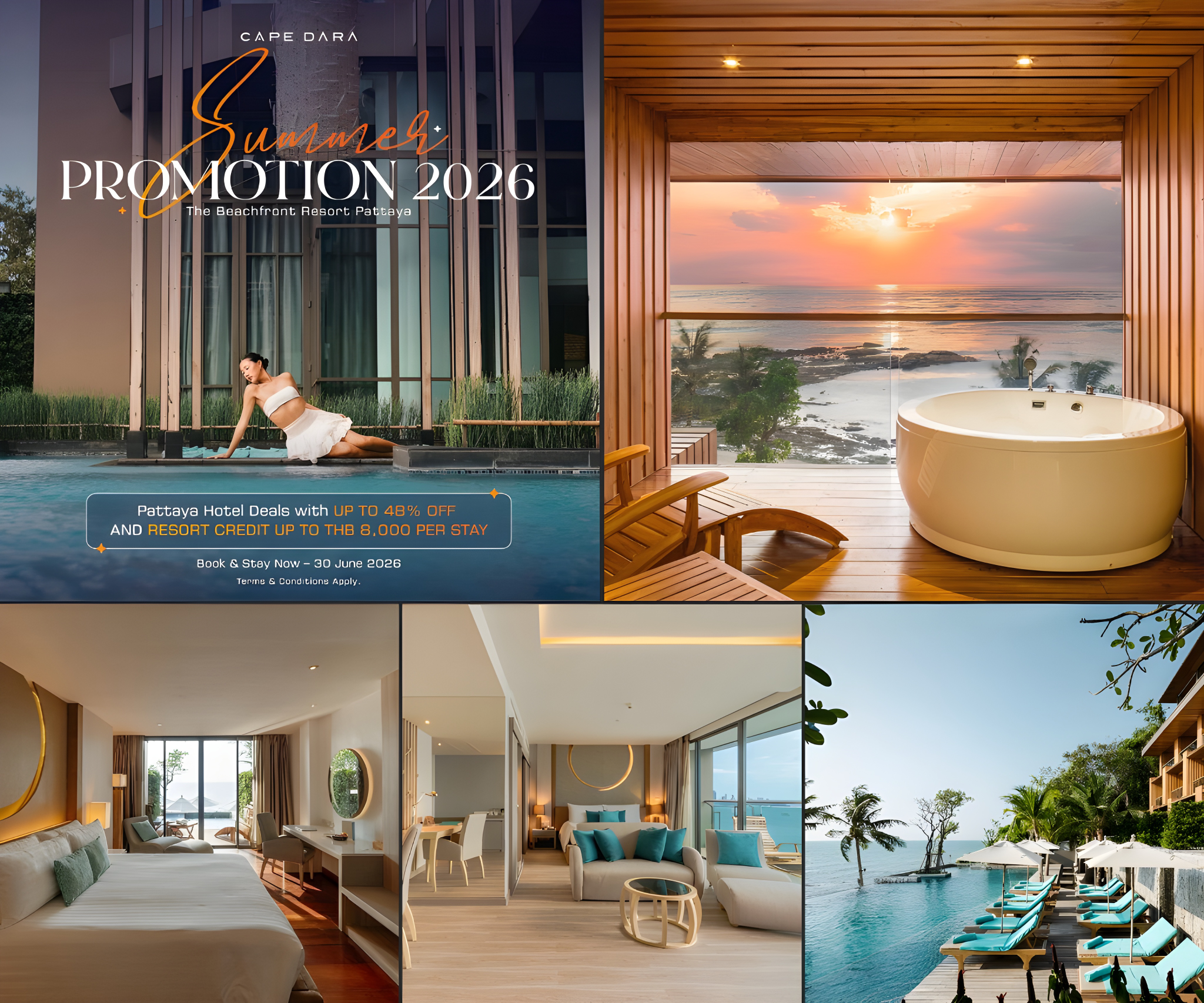 Cape Dara Resort, Pattaya Facebook ad