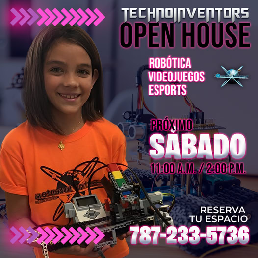 Techno Inventors Facebook ad: Open House Gratis Este Sábado