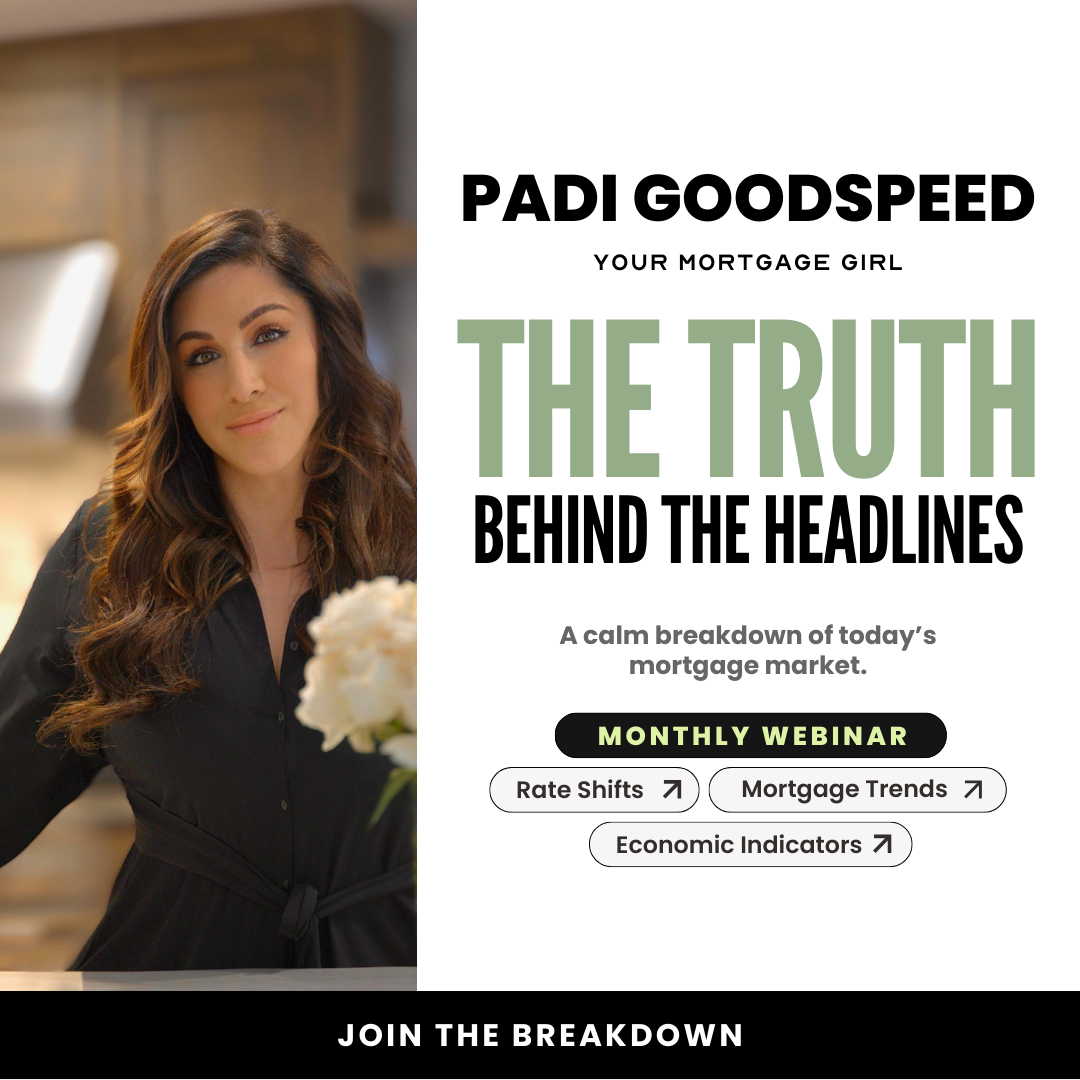 Padi Goodspeed - NMLS 191659 Facebook ad: This monthly webinar offers a calm, clear breakdown…