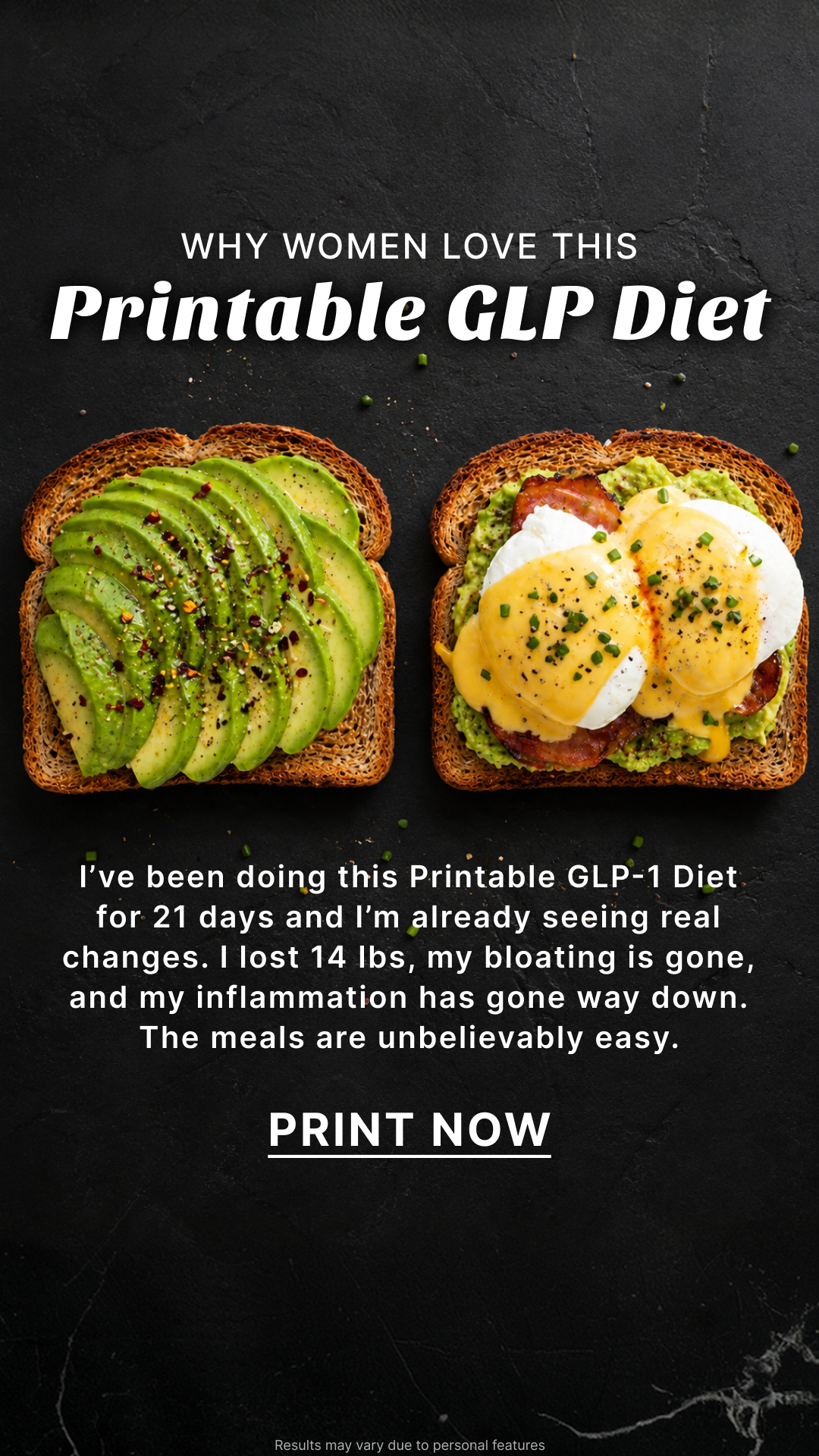 Eat Smart Every Day Facebook ad: It Only Takes 2 Weeks to Make a Difference