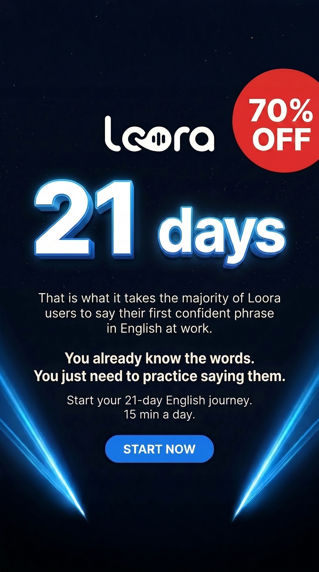 Your AI English Tutor Facebook ad