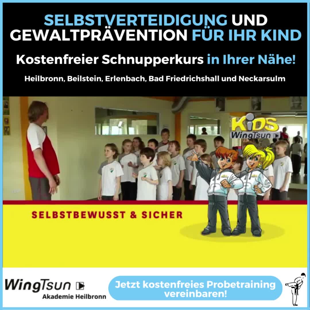 WingTsun Akademie Franken Facebook ad: Selbstverteidigung in der Nähe für Ihr Kind