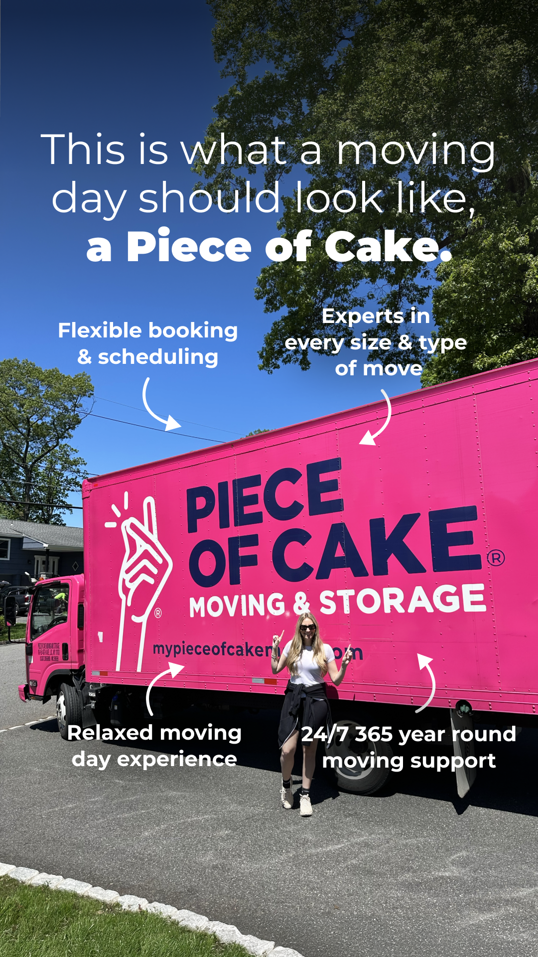 Piece of Cake Moving & Storage Facebook ad