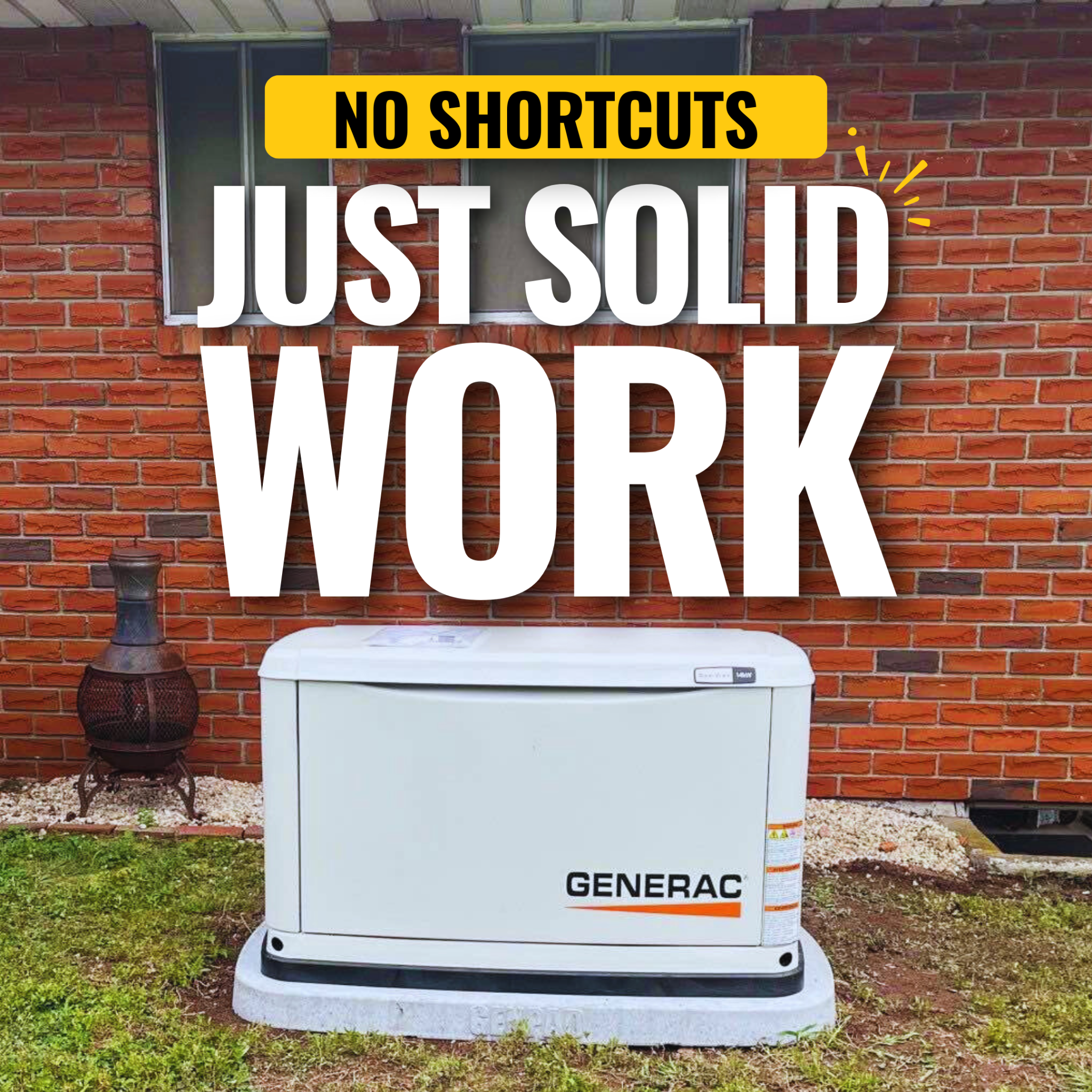 Married2Electric Facebook ad: On-Time Electricians. Work Done Right.