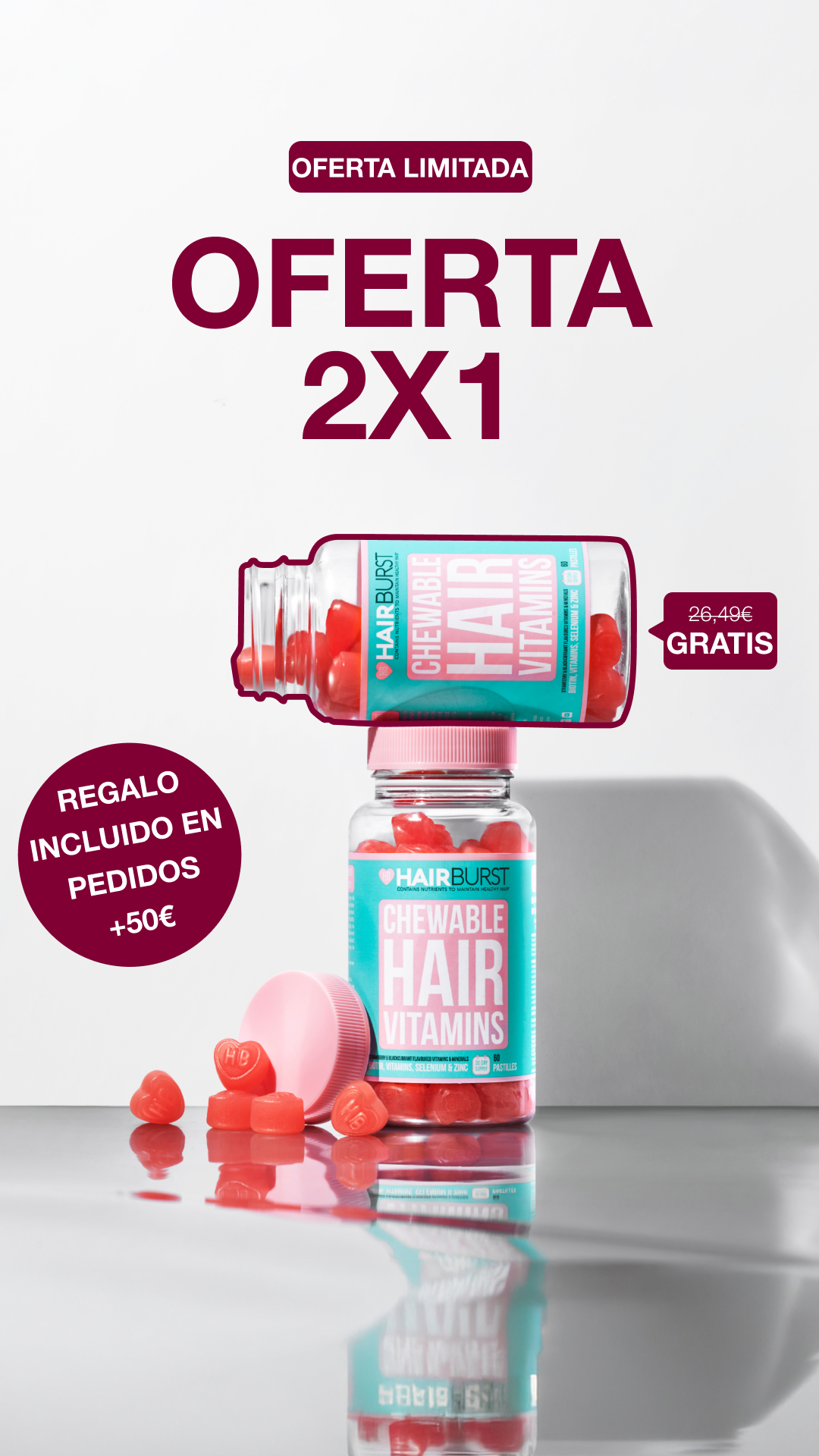 Hairburst España Facebook ad