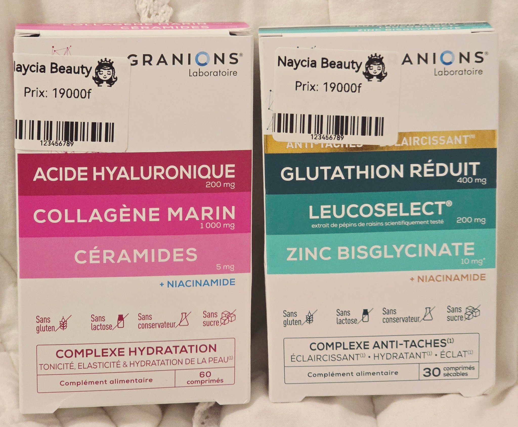 Naycia beauty Facebook ad: Arrivage de quelques produits.