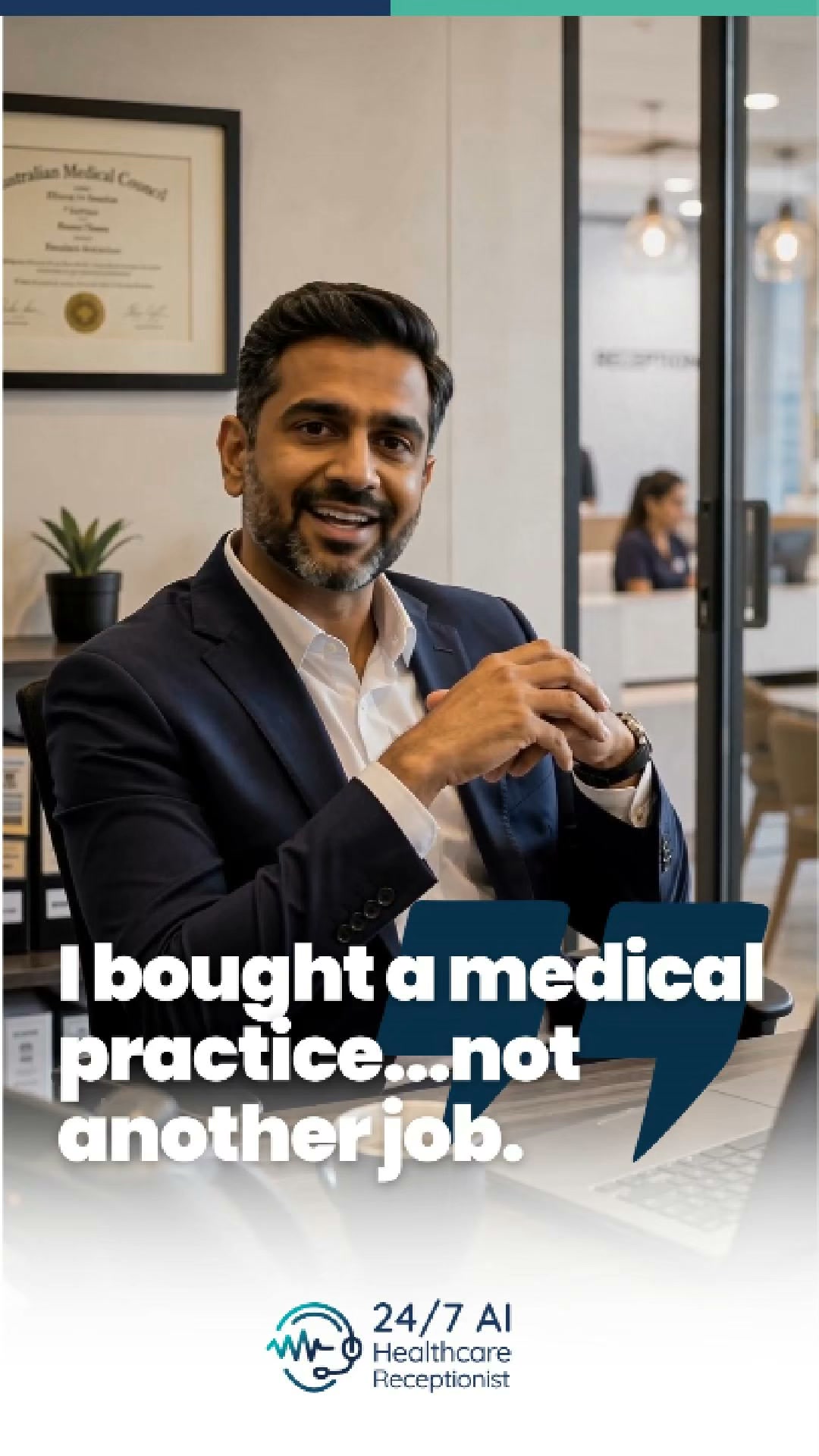 24/7 AI Healthcare Receptionist Facebook ad: Increase Your Clinic’s Revenue