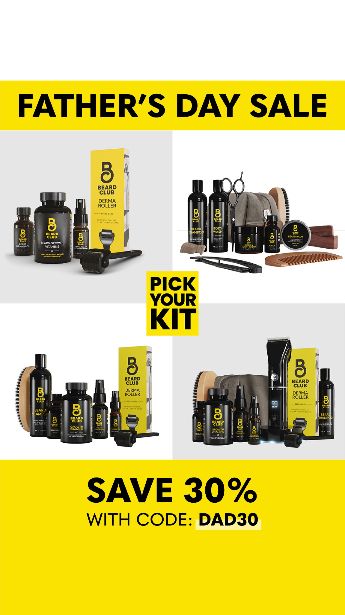 Beard Club Facebook ad