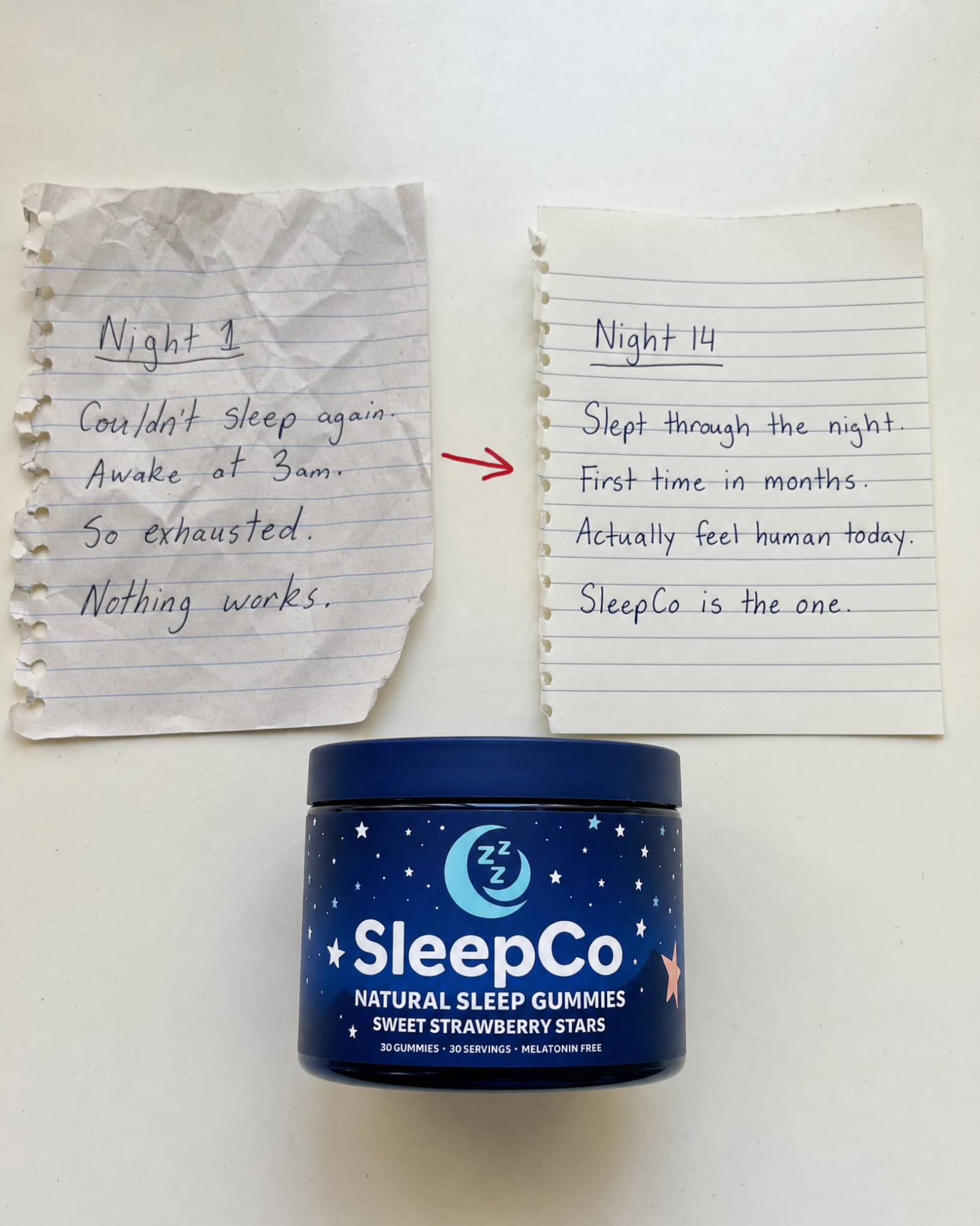 SleepCo Facebook ad