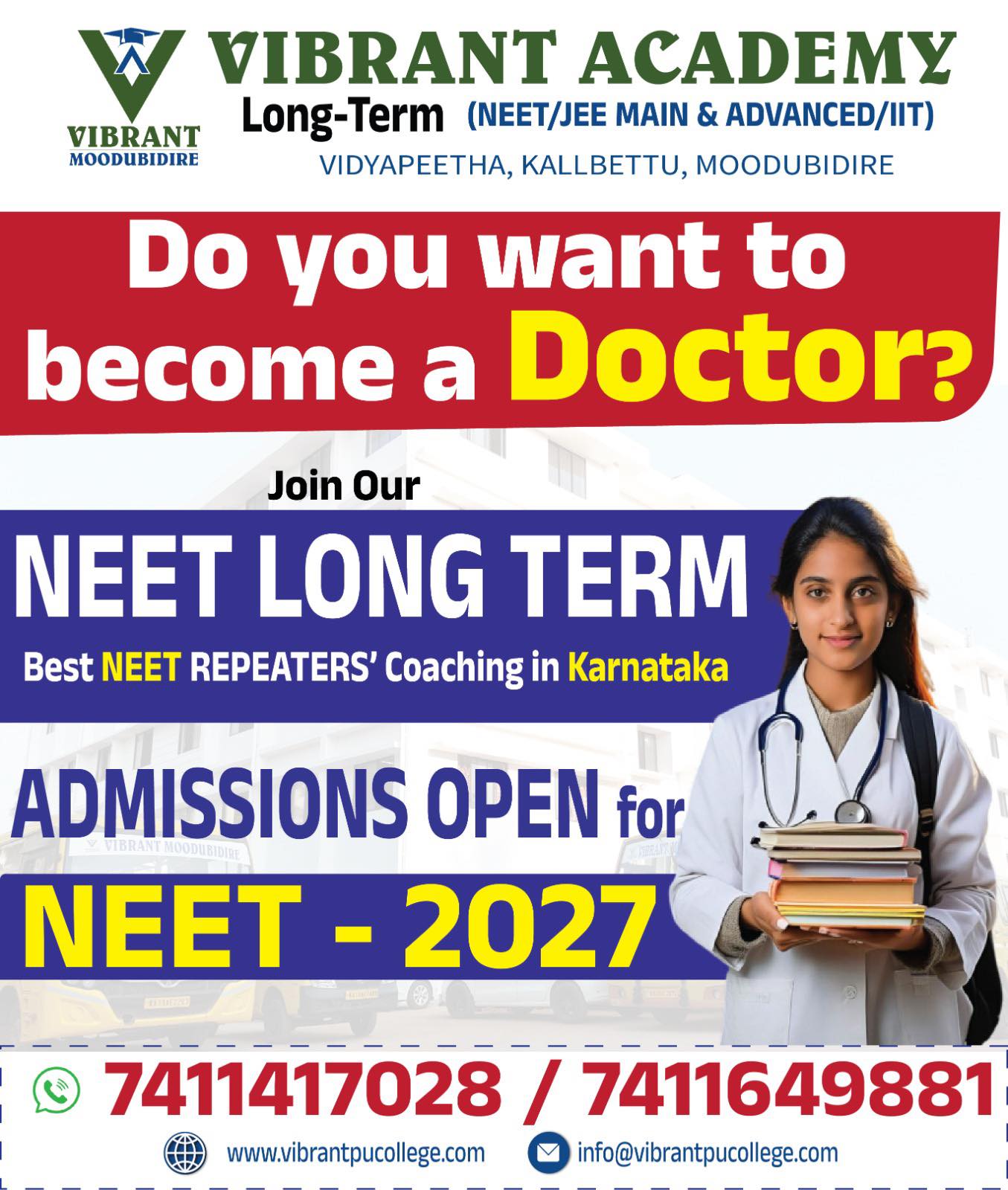 Sharath Gore Facebook ad: Free Coaching if the NEET Score is 500…