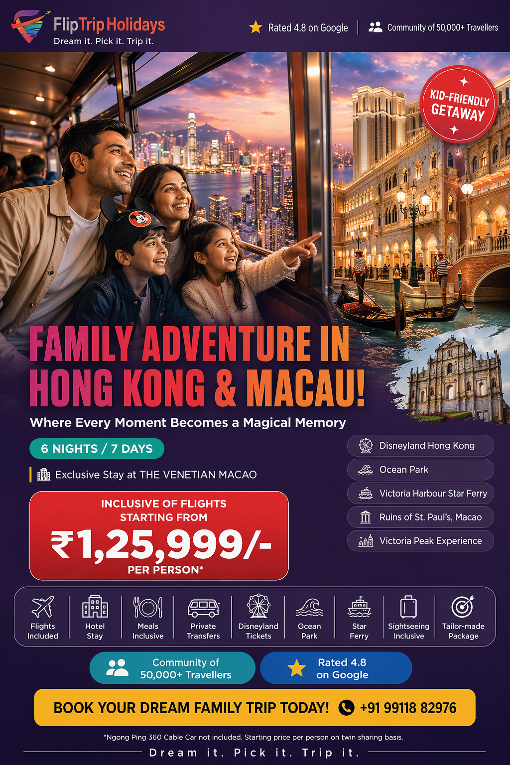 Flip Trip Holidays Facebook ad