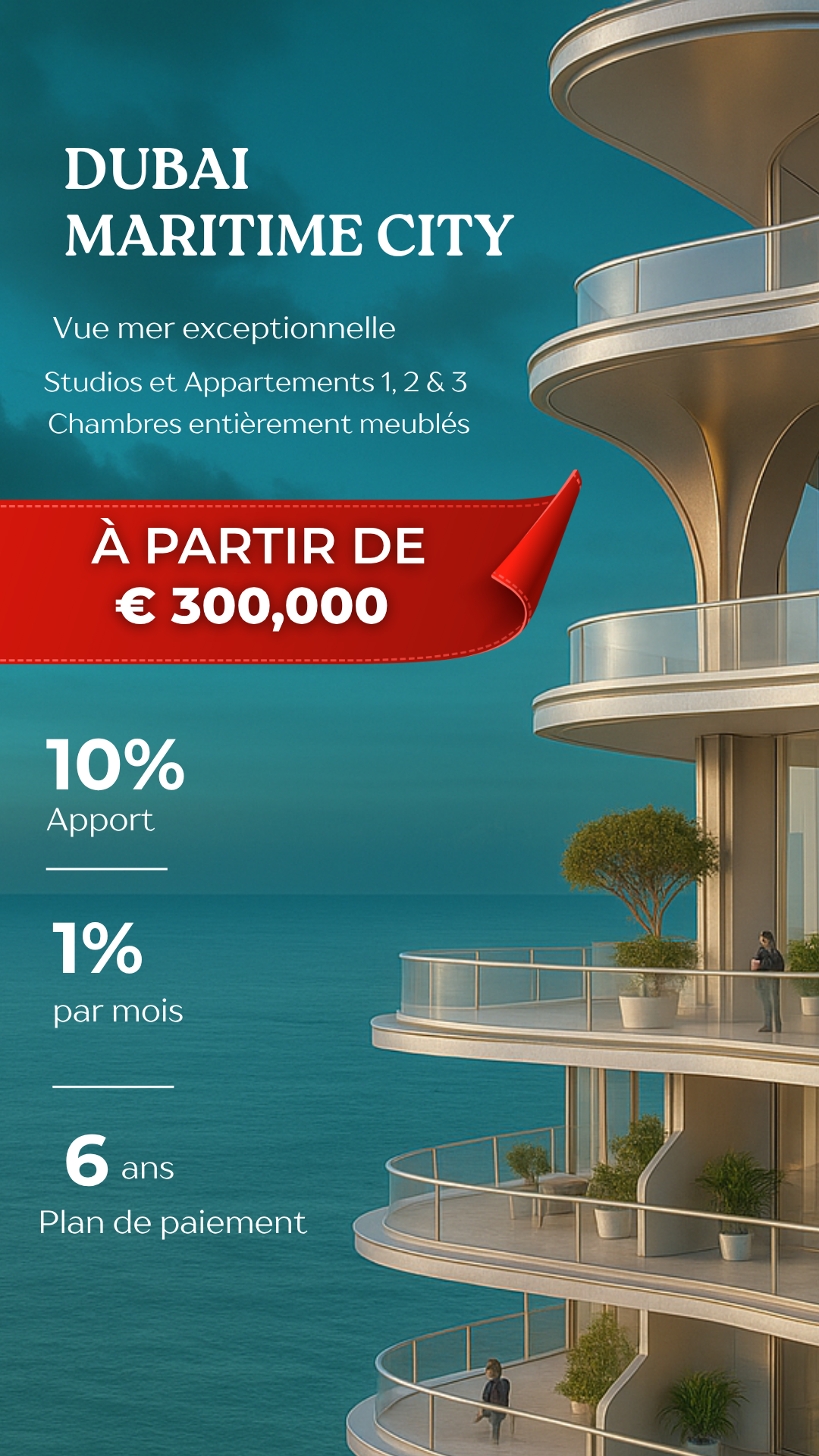 Tanami Immobilier Dubai Facebook ad from Nov 6, 2025