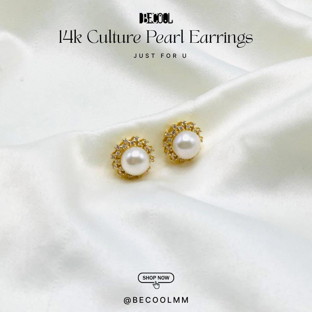 BECOOL Facebook ad: Culture Pearl ရဲ့ တောက်ပမှုနဲ့ 14k Gold ရဲ့ ခိုင်ခံ့မှု