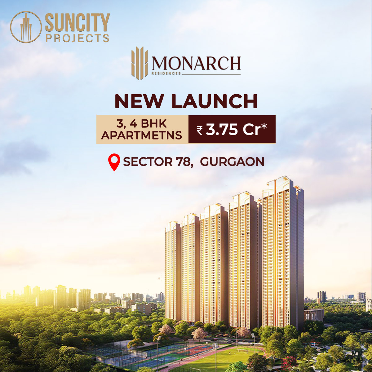 New Launch Delhi NCR Facebook ad: ๐๐ฎ๐ง๐๐ข๐ญ๐ฒ New Launch Gurgaon