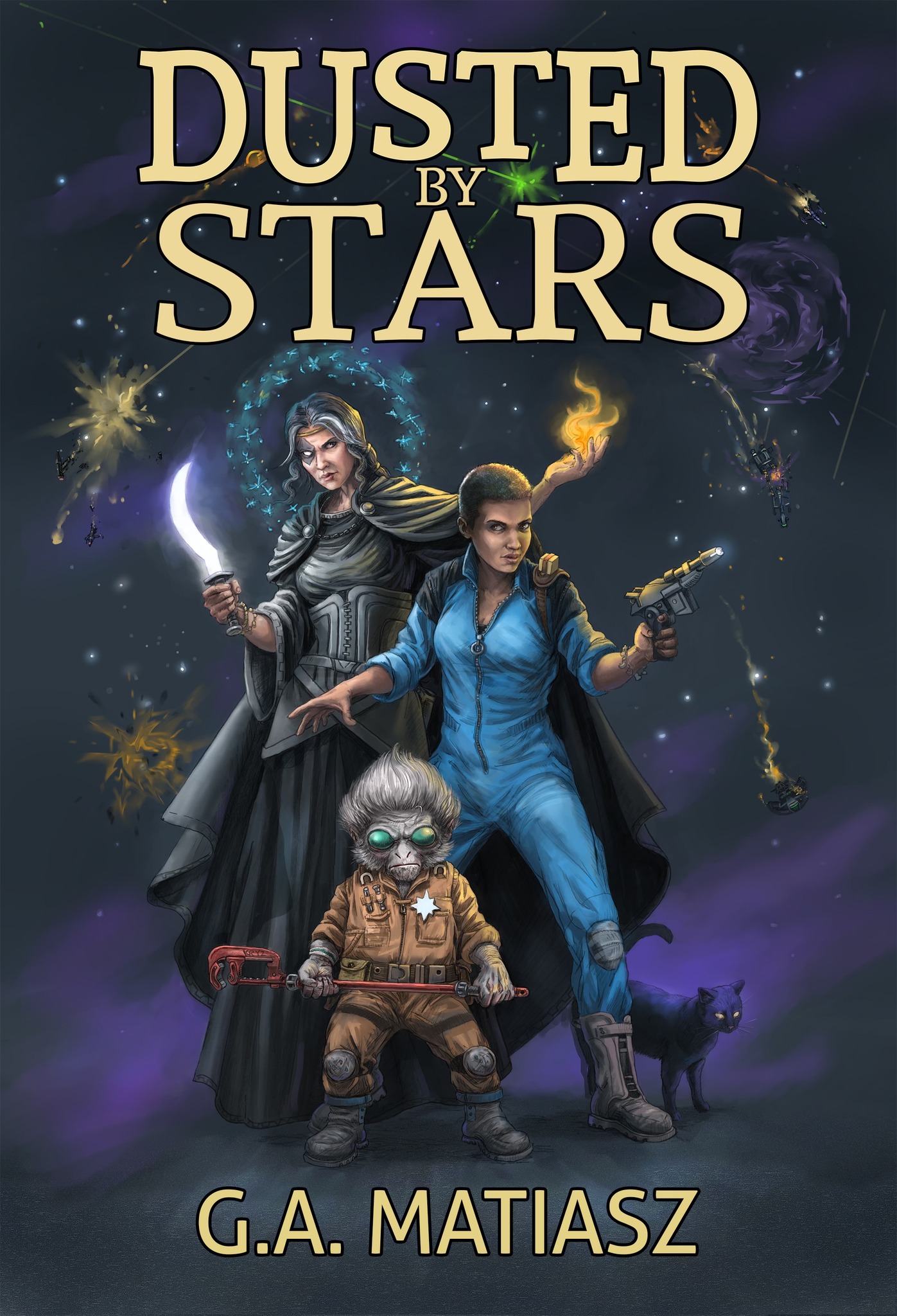 G.A. Matiasz - Writer Facebook ad: Dusted by Stars is a far future science…