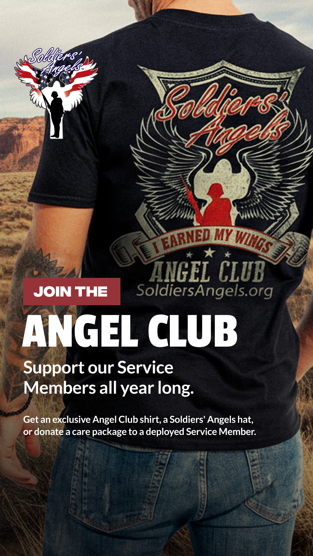 Soldiers' Angels Facebook ad