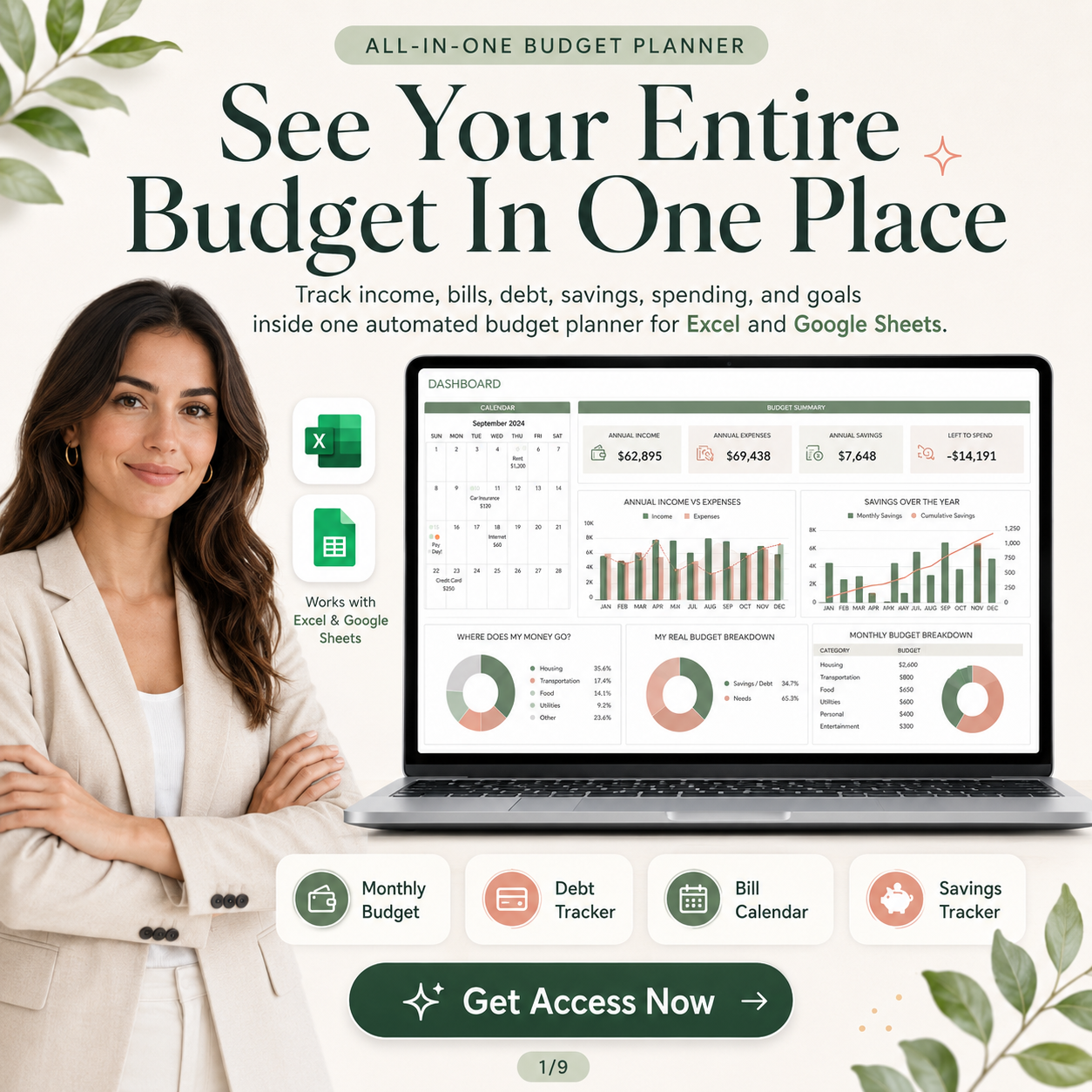 Ultimate Budget Planner Facebook ad