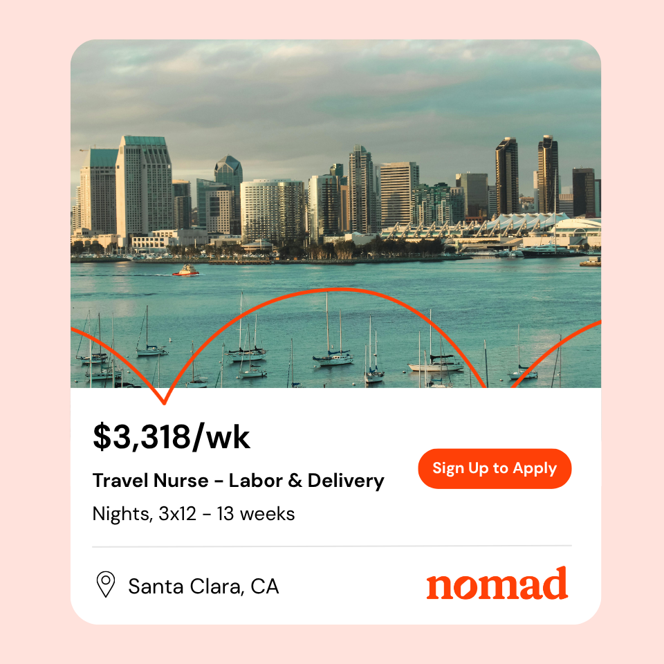 Nomad Health Facebook ad: Sign up to view exact shift rates, stipends…