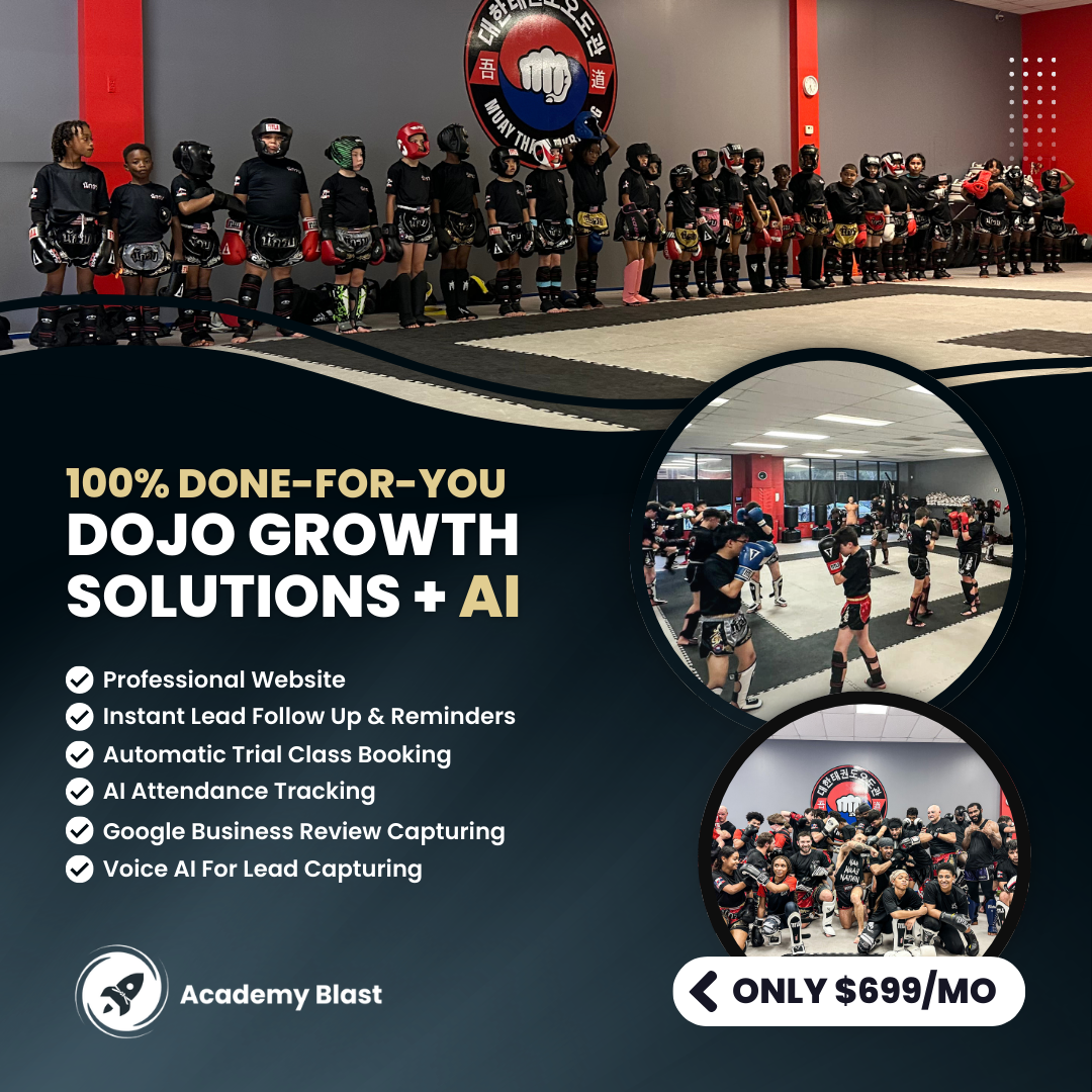 Academy Blast Facebook ad: Book A FREE Discovery Call Today!