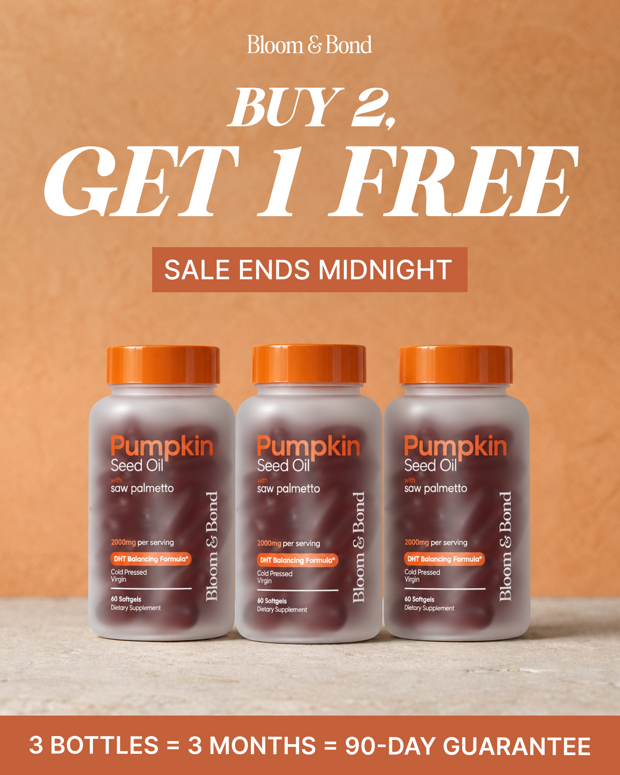 Bloom & Bond Facebook ad: Limited Time: Buy 2, Get 1 Free
